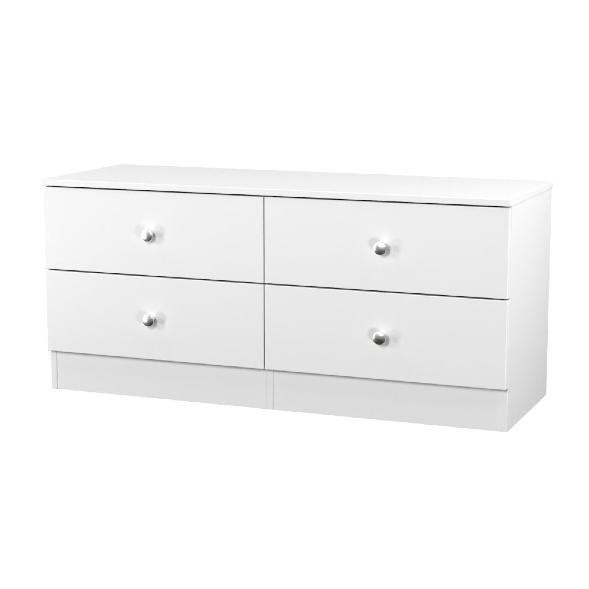 Yarmouth Bed Box - 4 Drawer - White Matt