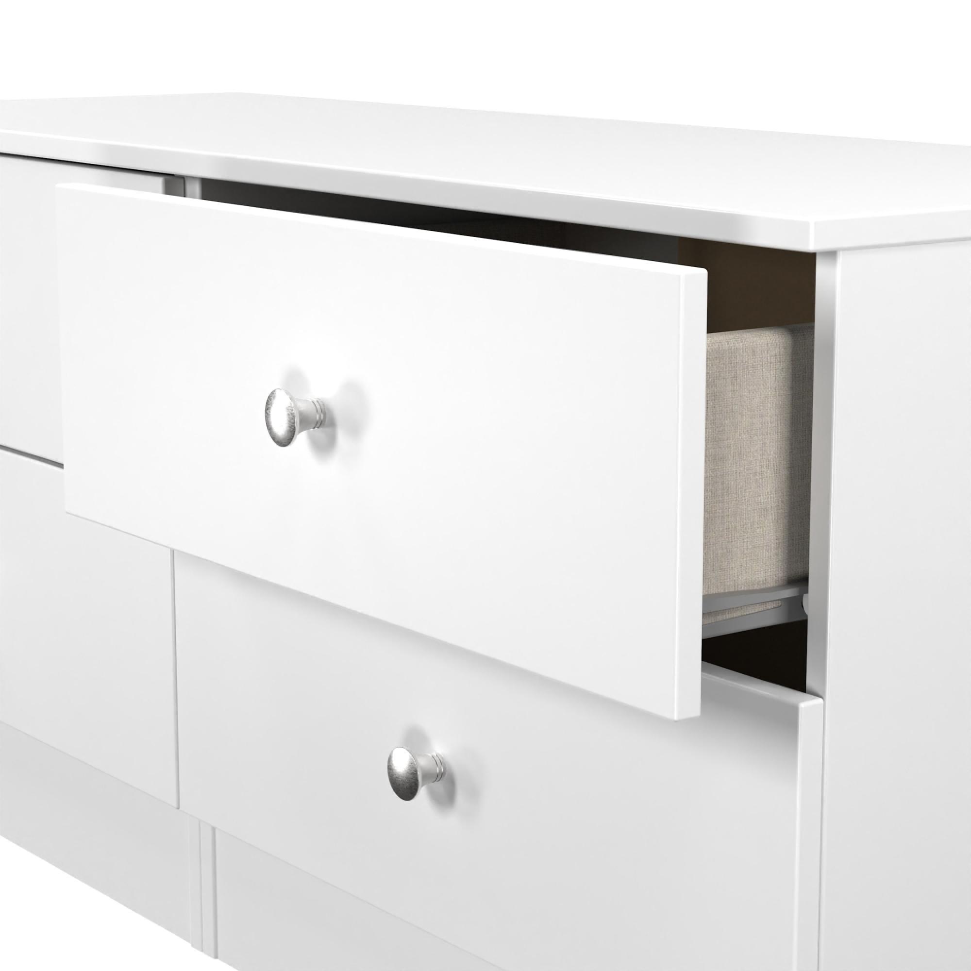 Yarmouth Bed Box - 4 Drawer - White Matt