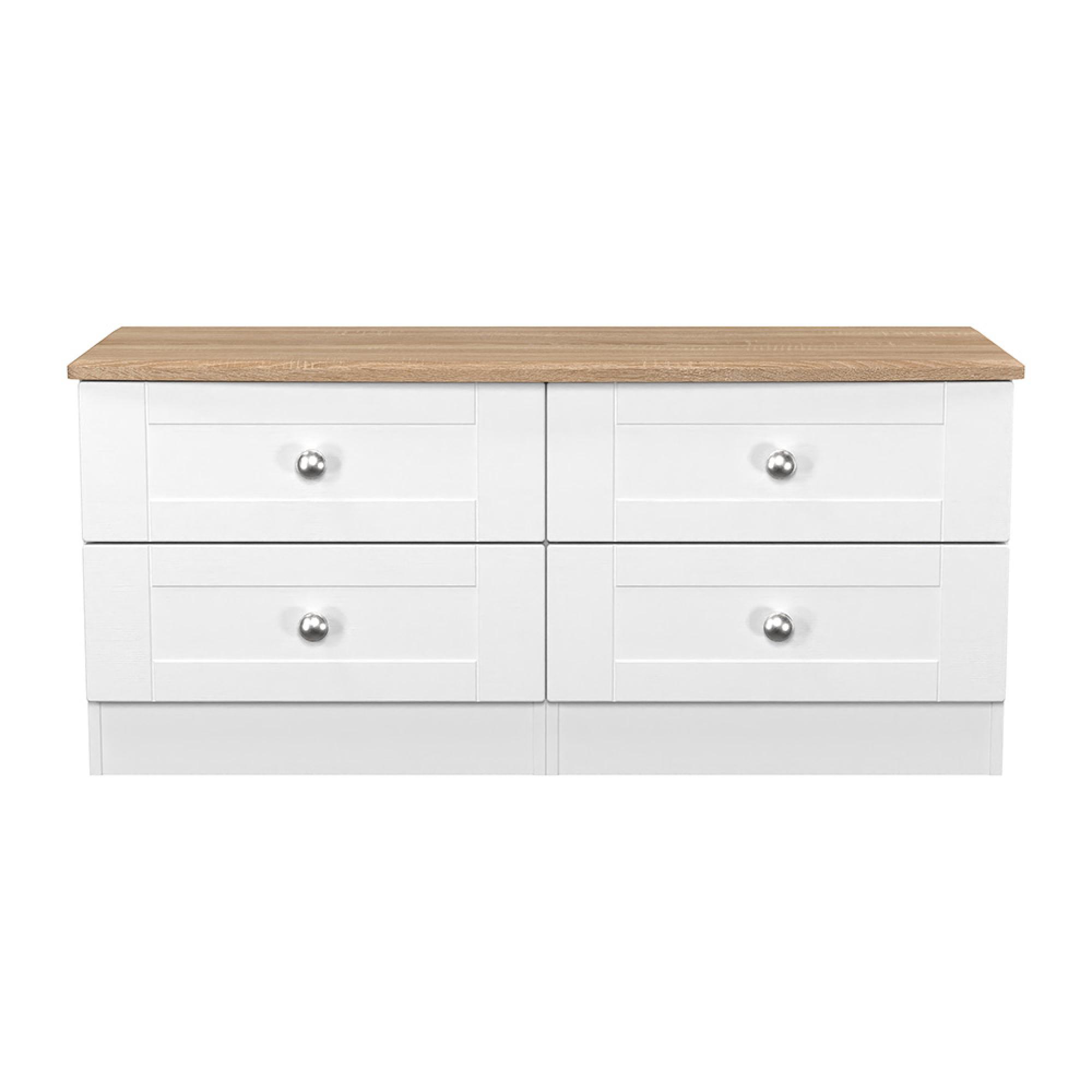 Sussex Bed Box - White and Oak