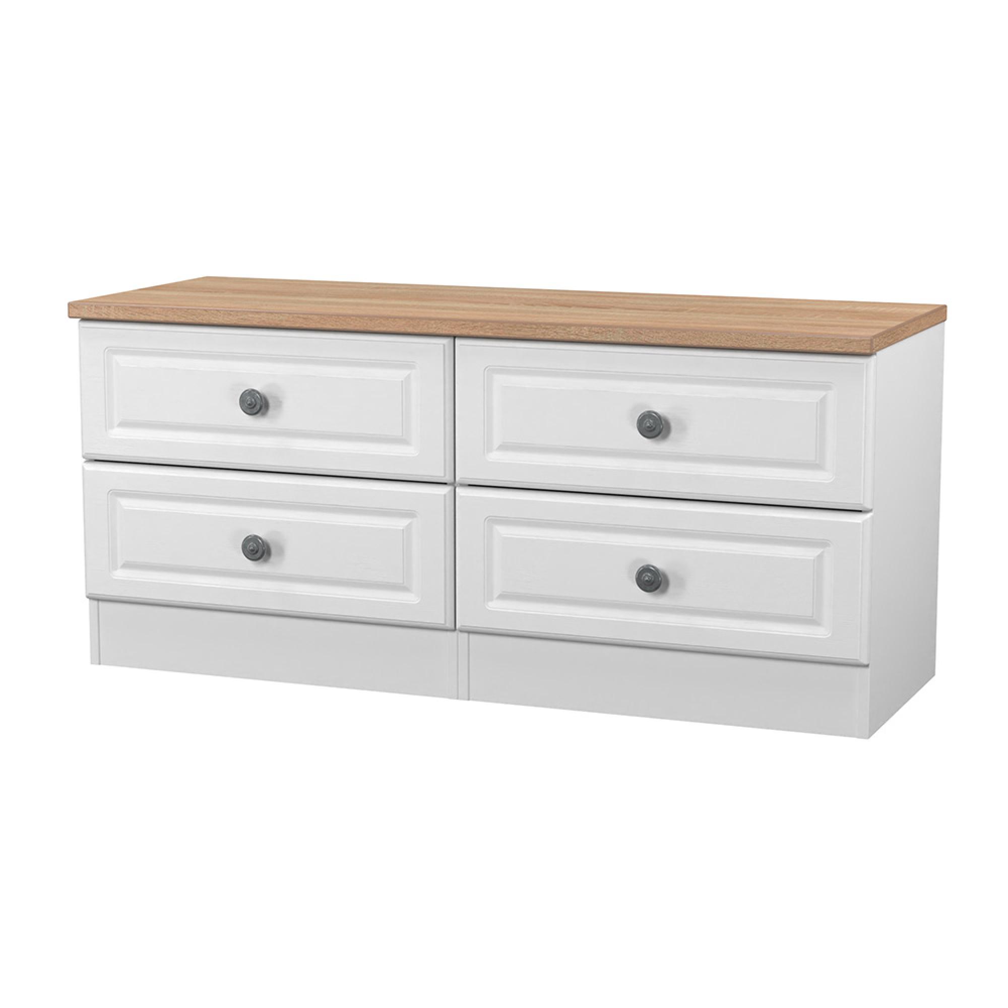 Norfolk Bed Box - White and Oak