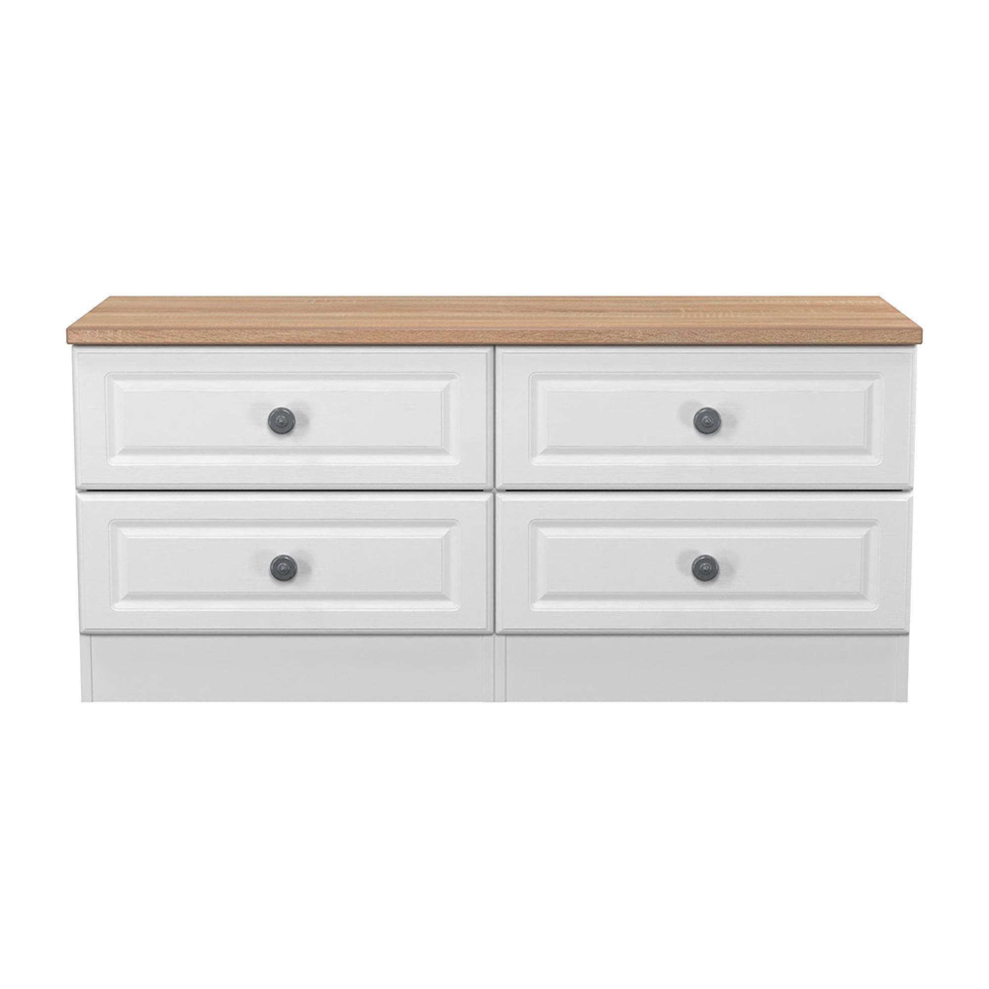 Norfolk Bed Box - White and Oak
