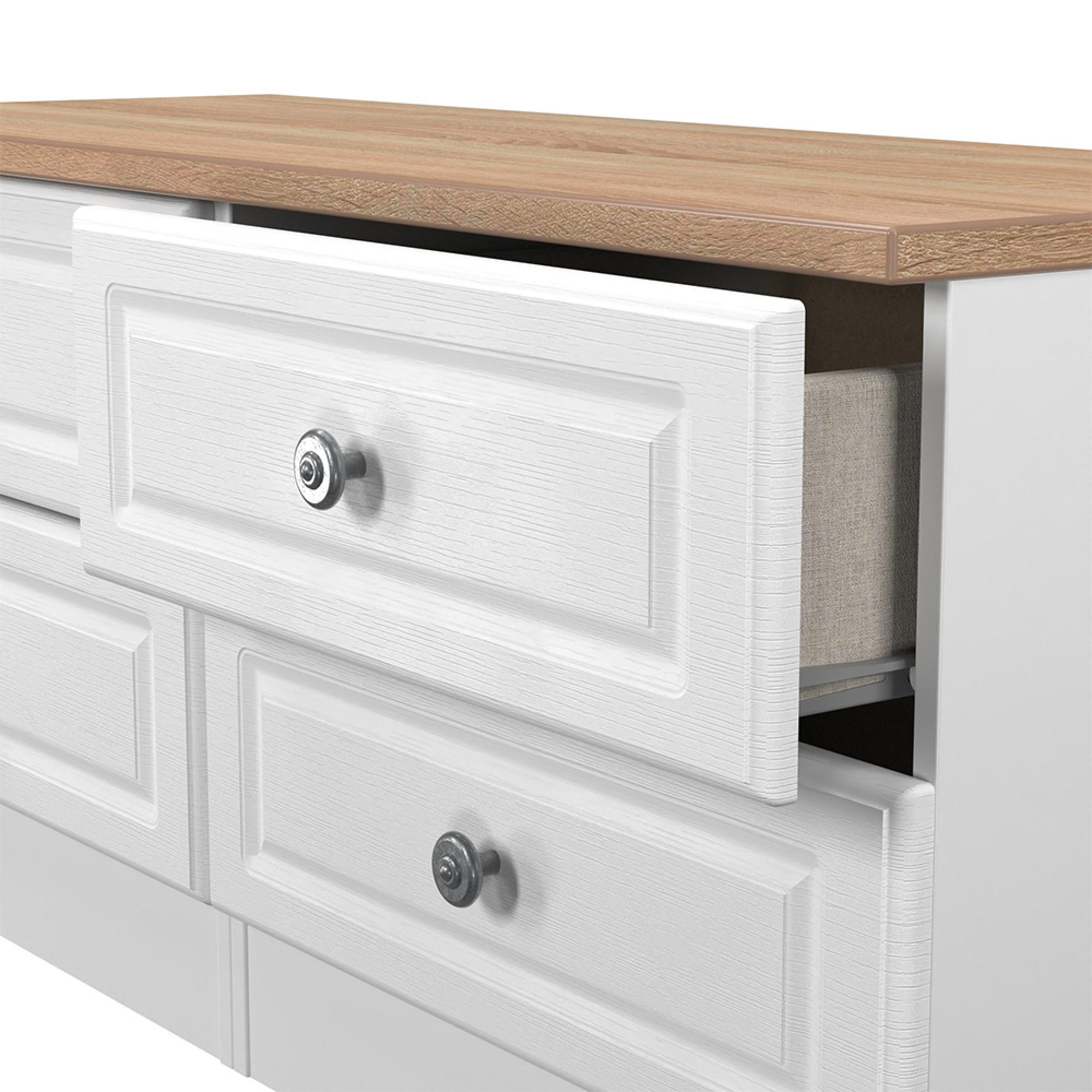 Norfolk Bed Box - White and Oak