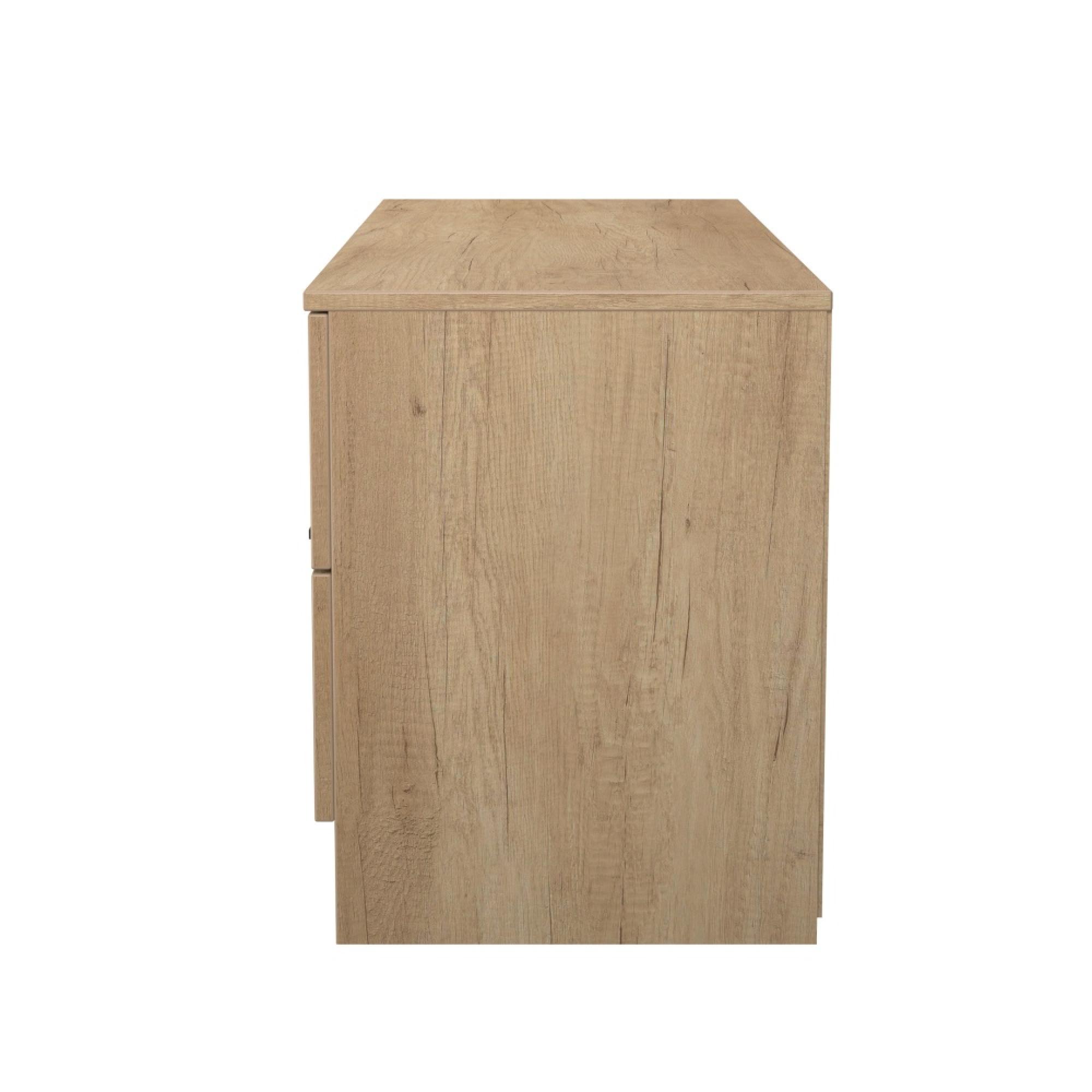Java Fluted Bed Box - 4 Drawer - Natural and Nebraska