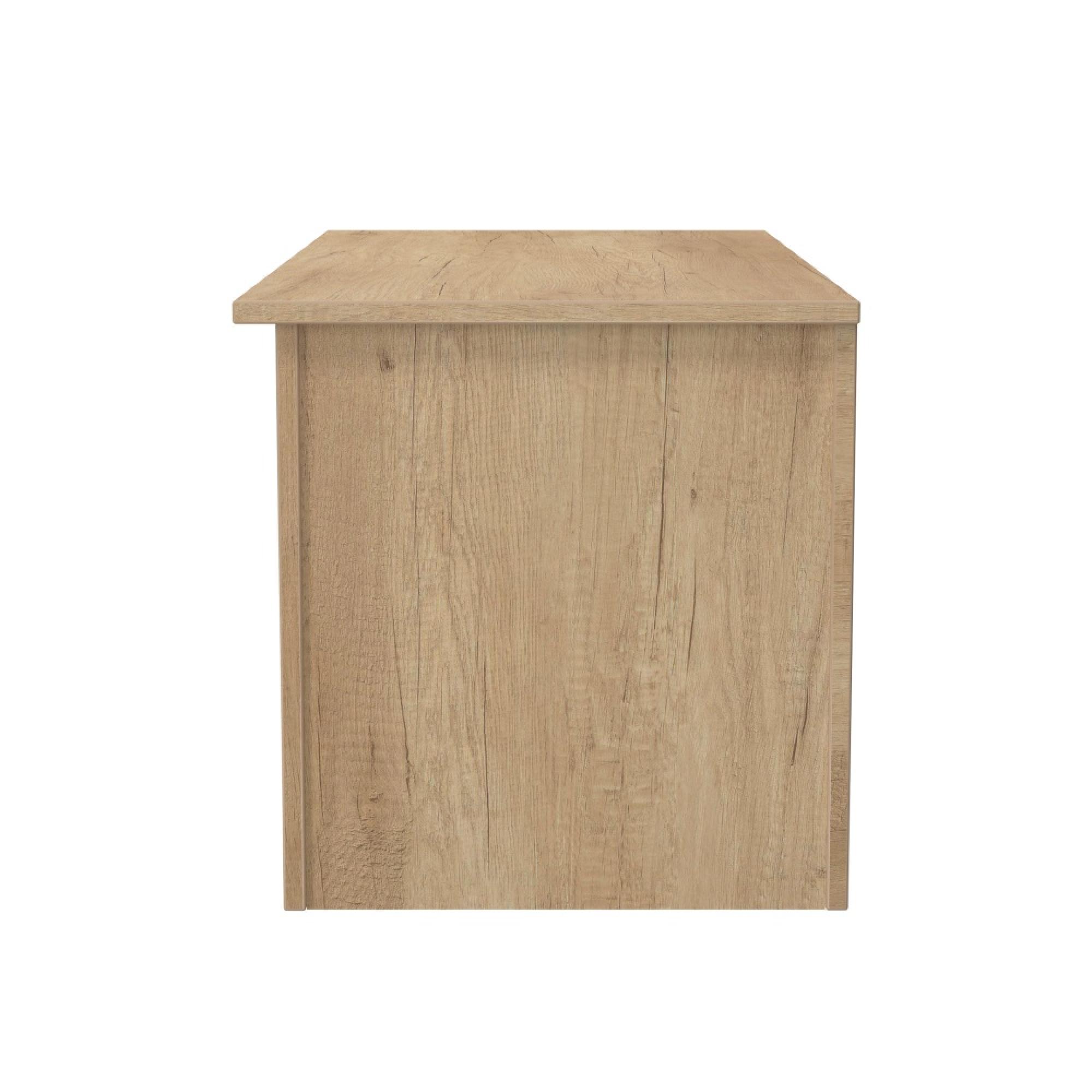 Java Fluted Blanket Box - 1 Door - Natural and Nebraska