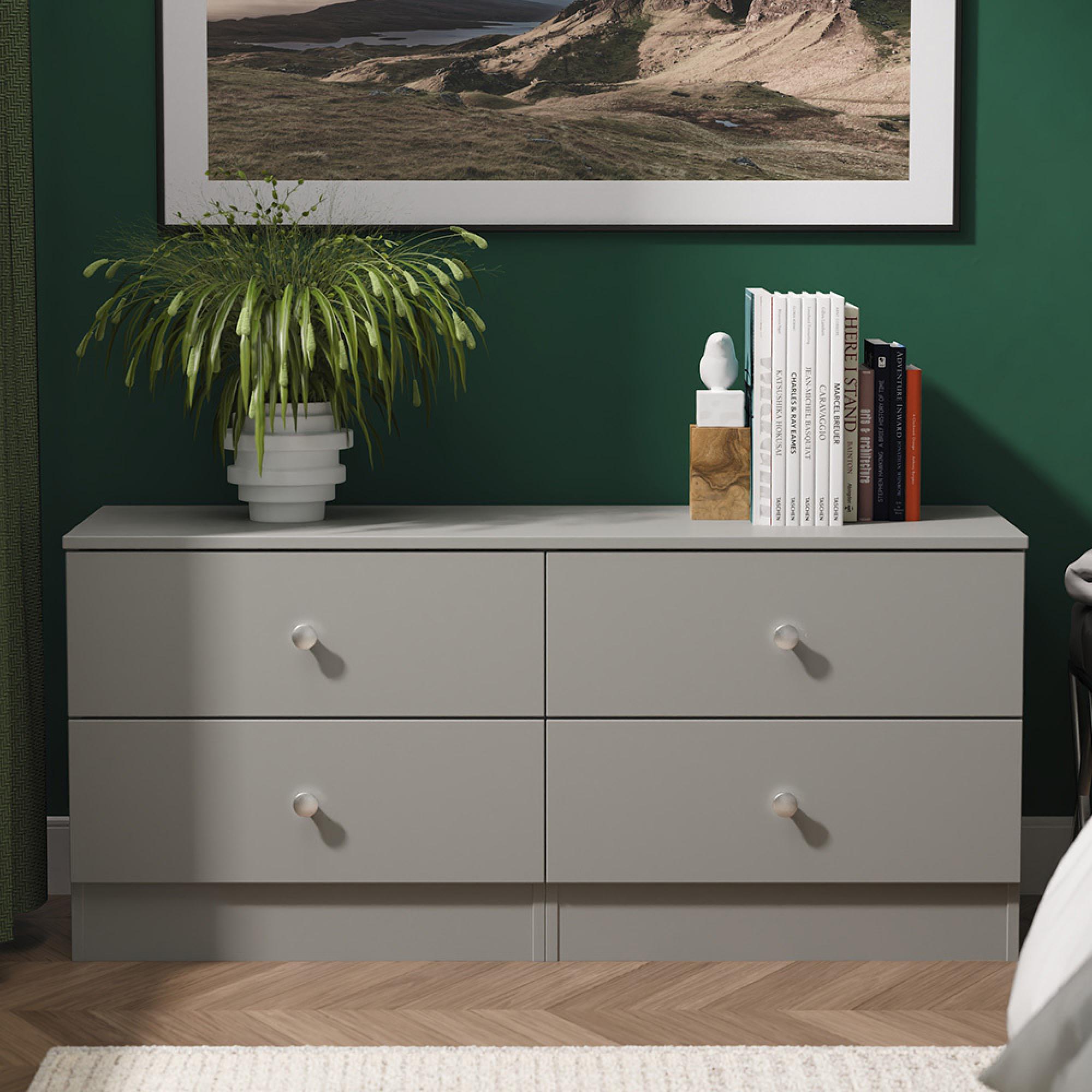 Yarmouth Bed Box - 4 Drawer - Dusk Grey