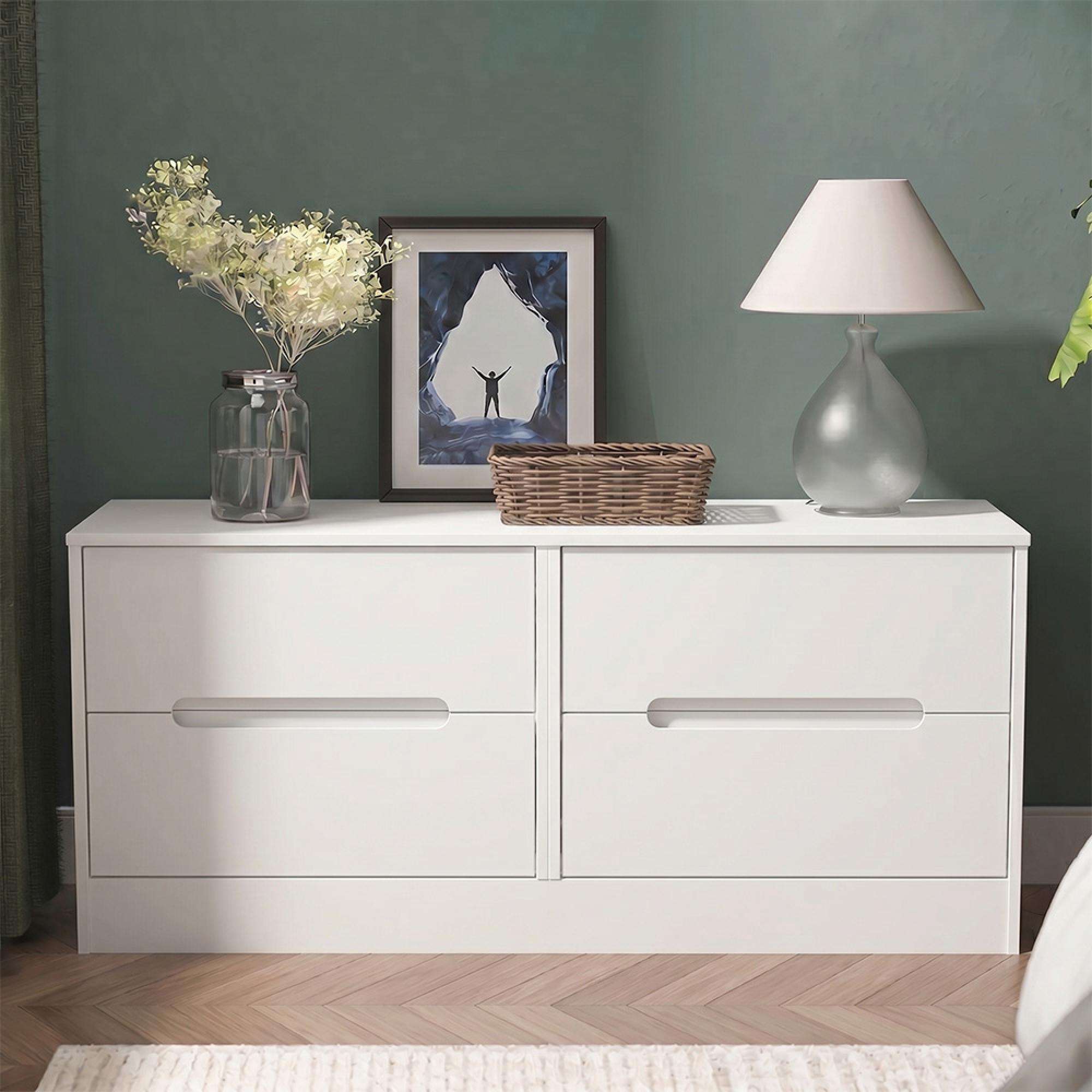 Monaco Bed Box - White