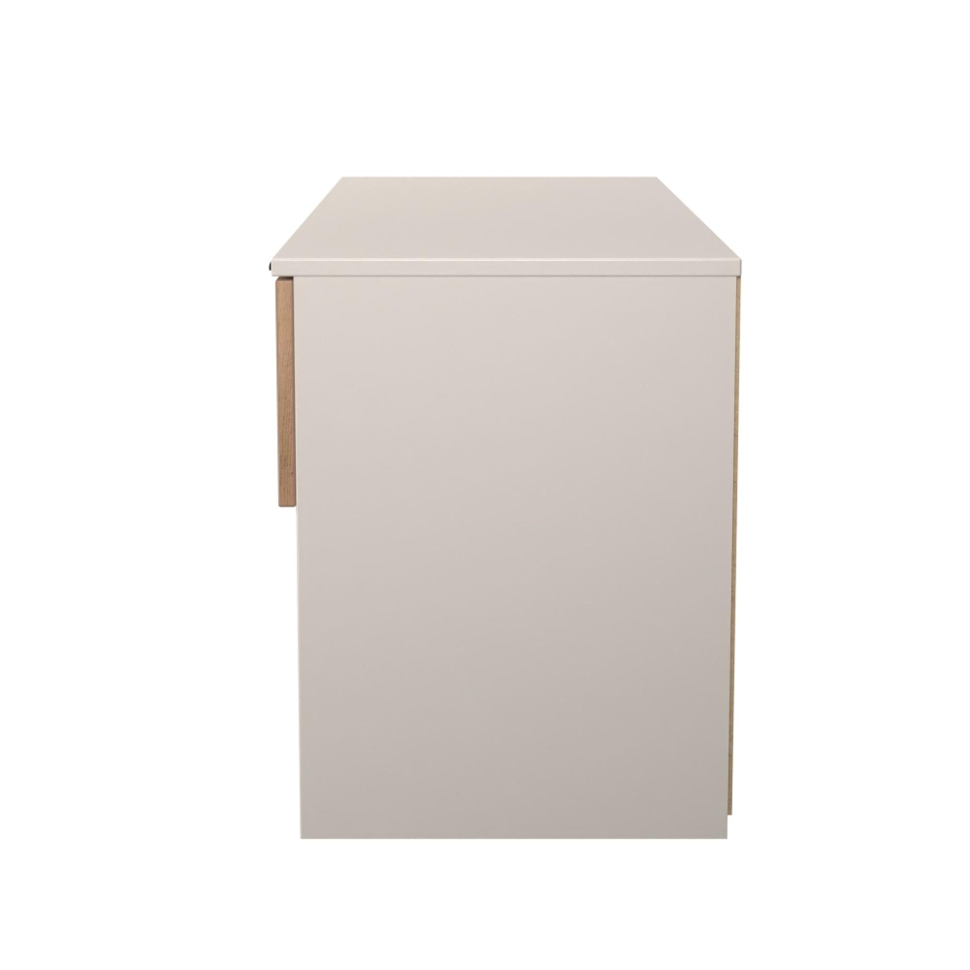 Bora Bed Box - 2 Drawer - Open Shelf - Gold Craft Oak and Kashmir Matt