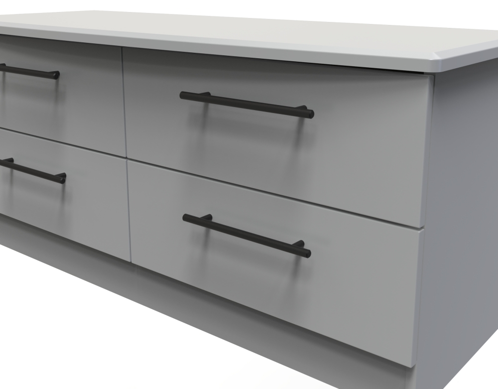 Beverley Bed Box - Grey