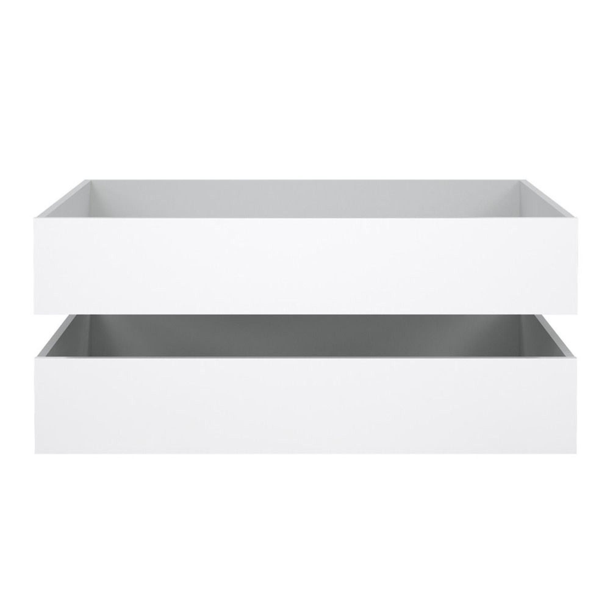 Clearance - Set of 2 Naia White Gloss Underbed Drawer - A96
