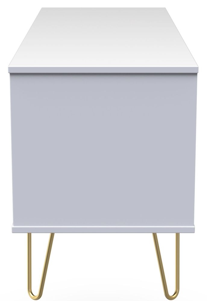 Diamond Bed Box - with Gold Hairpin Legs - Black and White