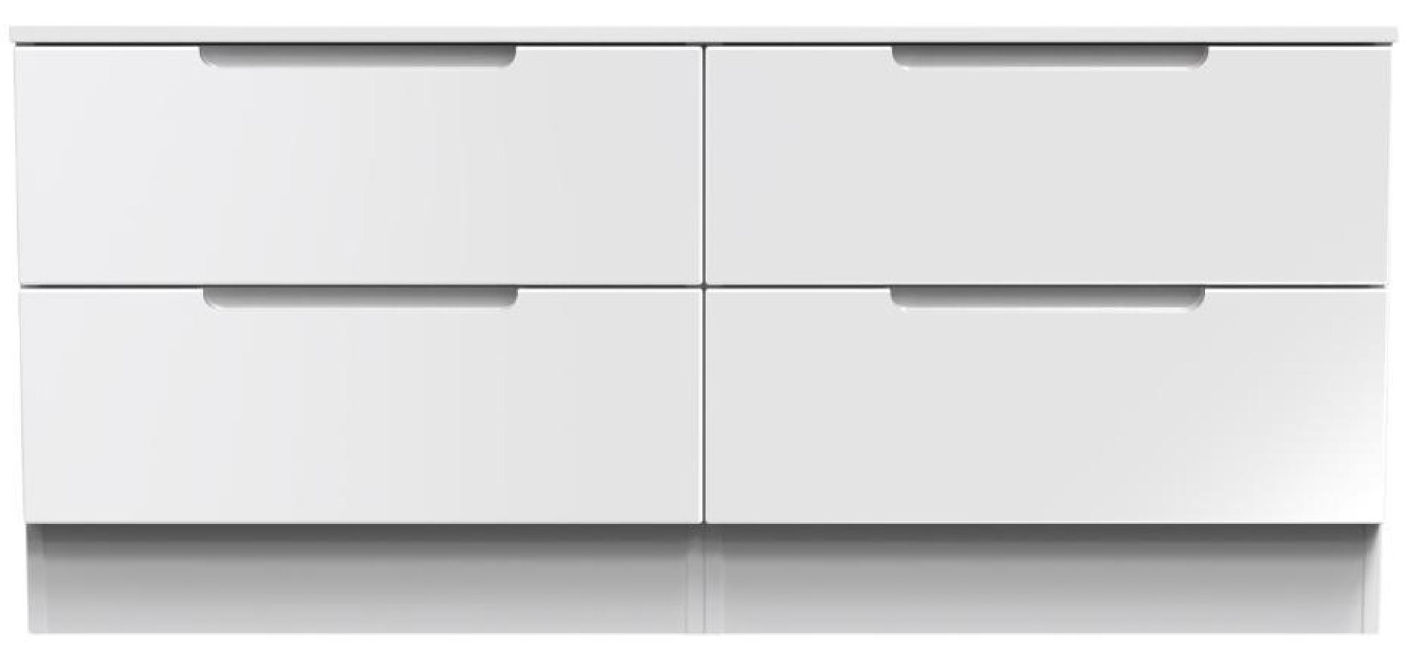 Milan White Gloss Bed Box