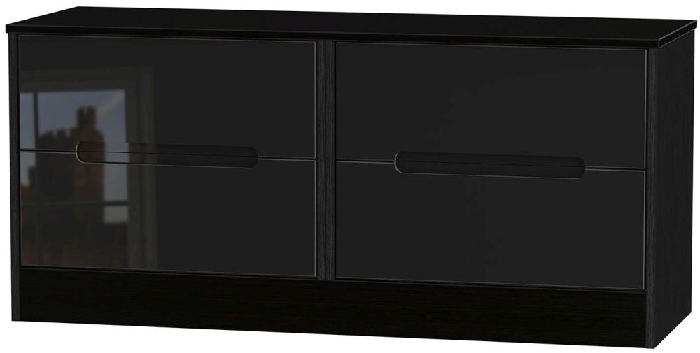 Monaco Black Gloss Bed Box