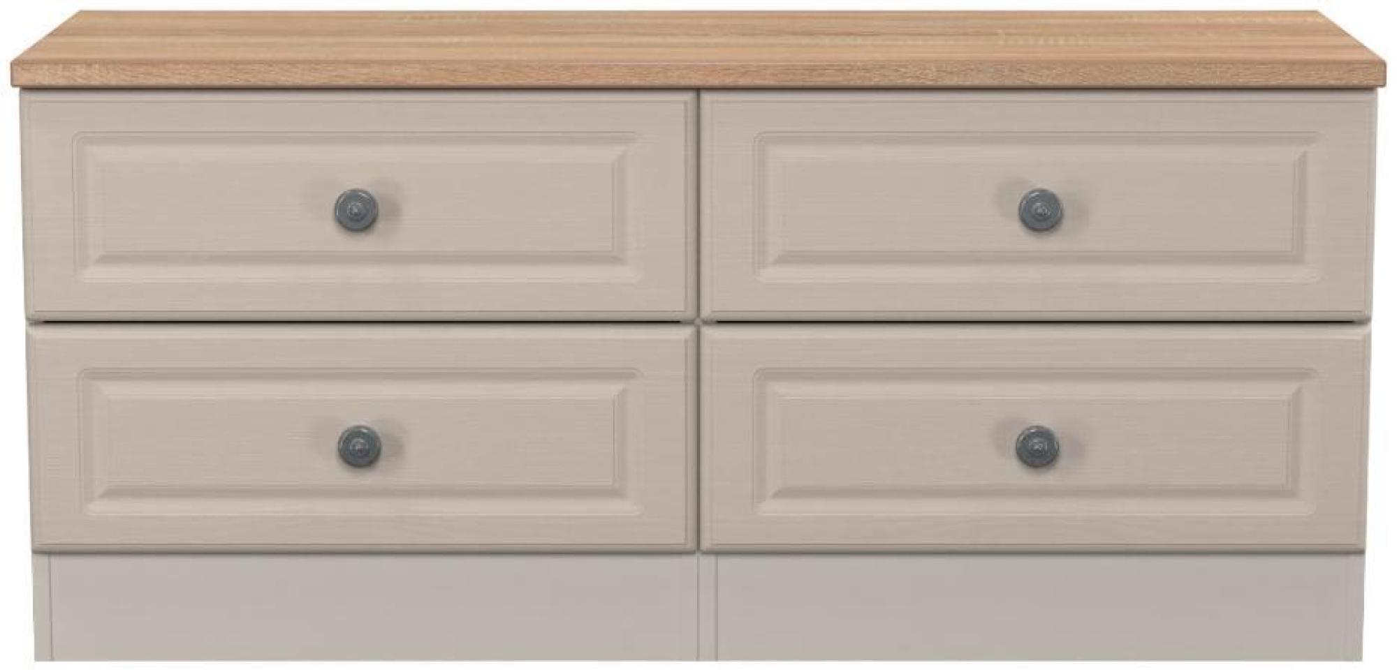 Norfolk Cashmere and Oak Effect Bed Box