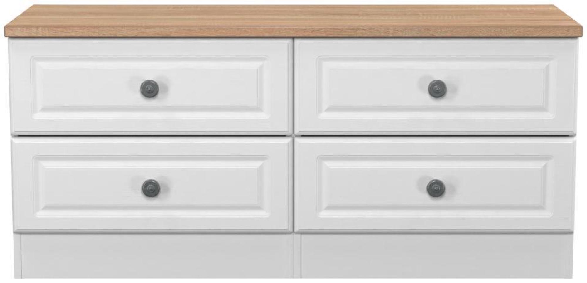 Norfolk White and Oak Effect Bed Box