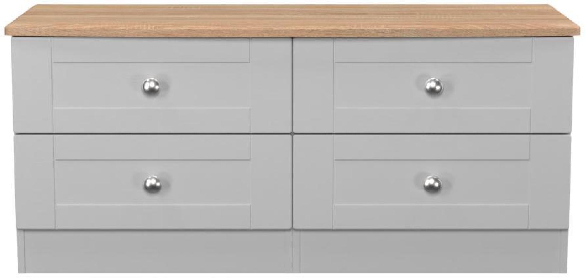 Sussex Grey and Oak Effect Bed Box