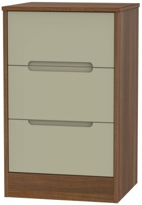 Mushroom Front and Noche Walnut Base Unit