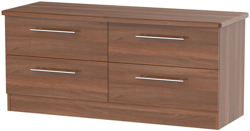 Sherwood Noche Walnut 4 Drawer Bed Box