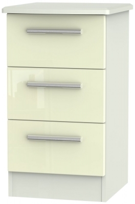 Cream High Gloss Front and Kaschmir Matt Base Unit