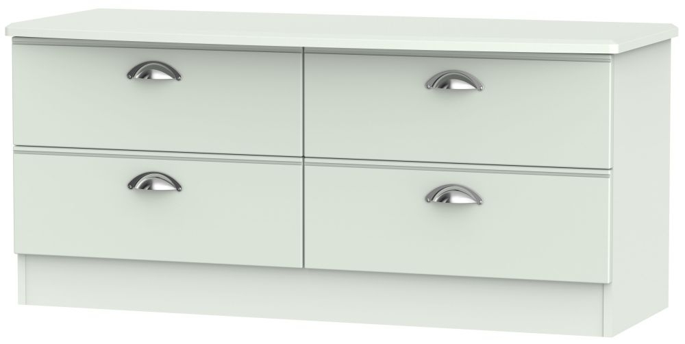 Victoria 4 Drawer Bed Box - Grey Matt