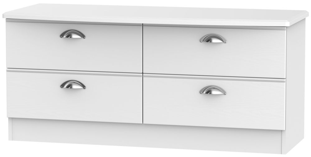 Victoria Bed Box - White Ash