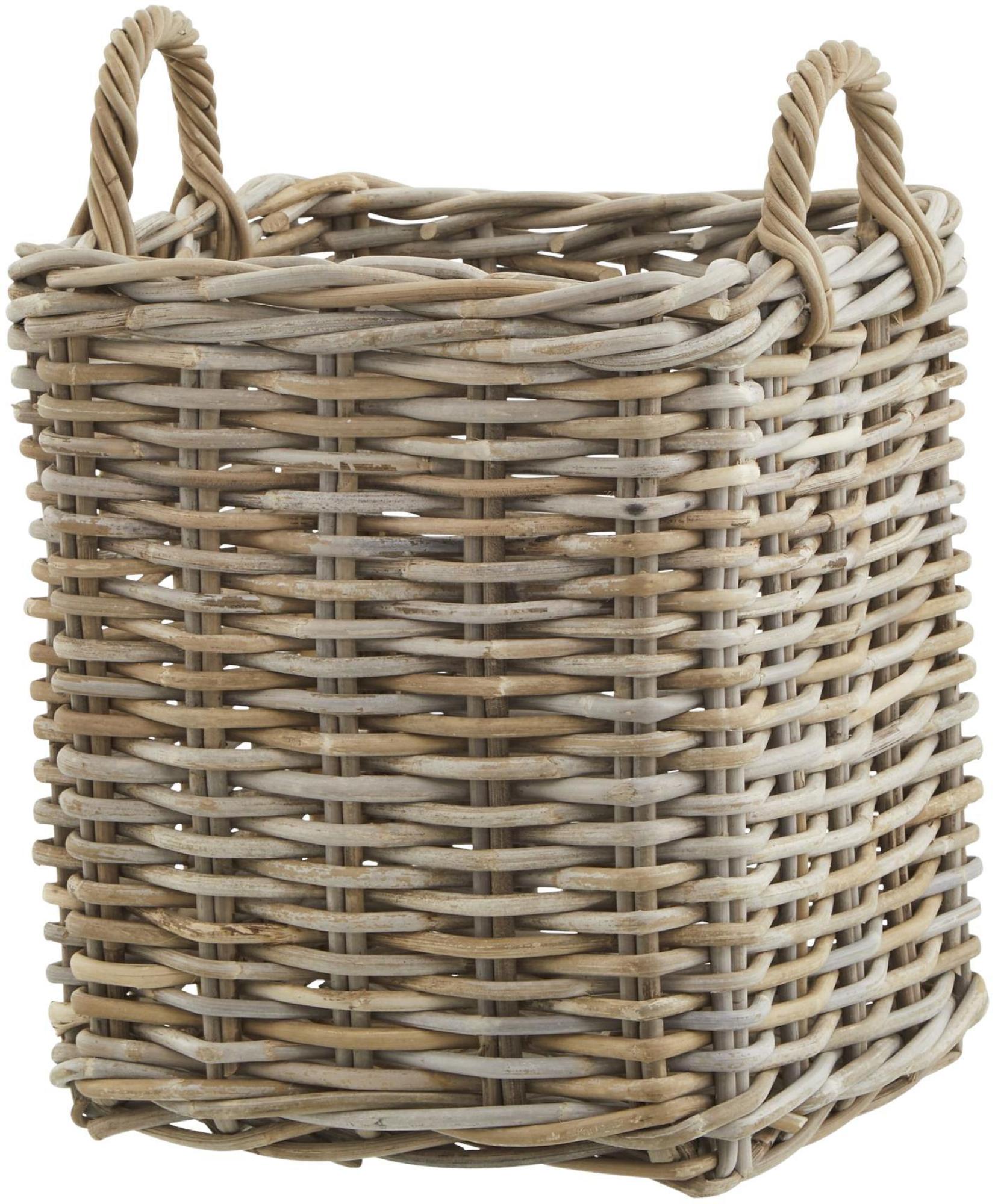 Wicker Kubu Rattan Square Storage Baskets (Set of 3)
