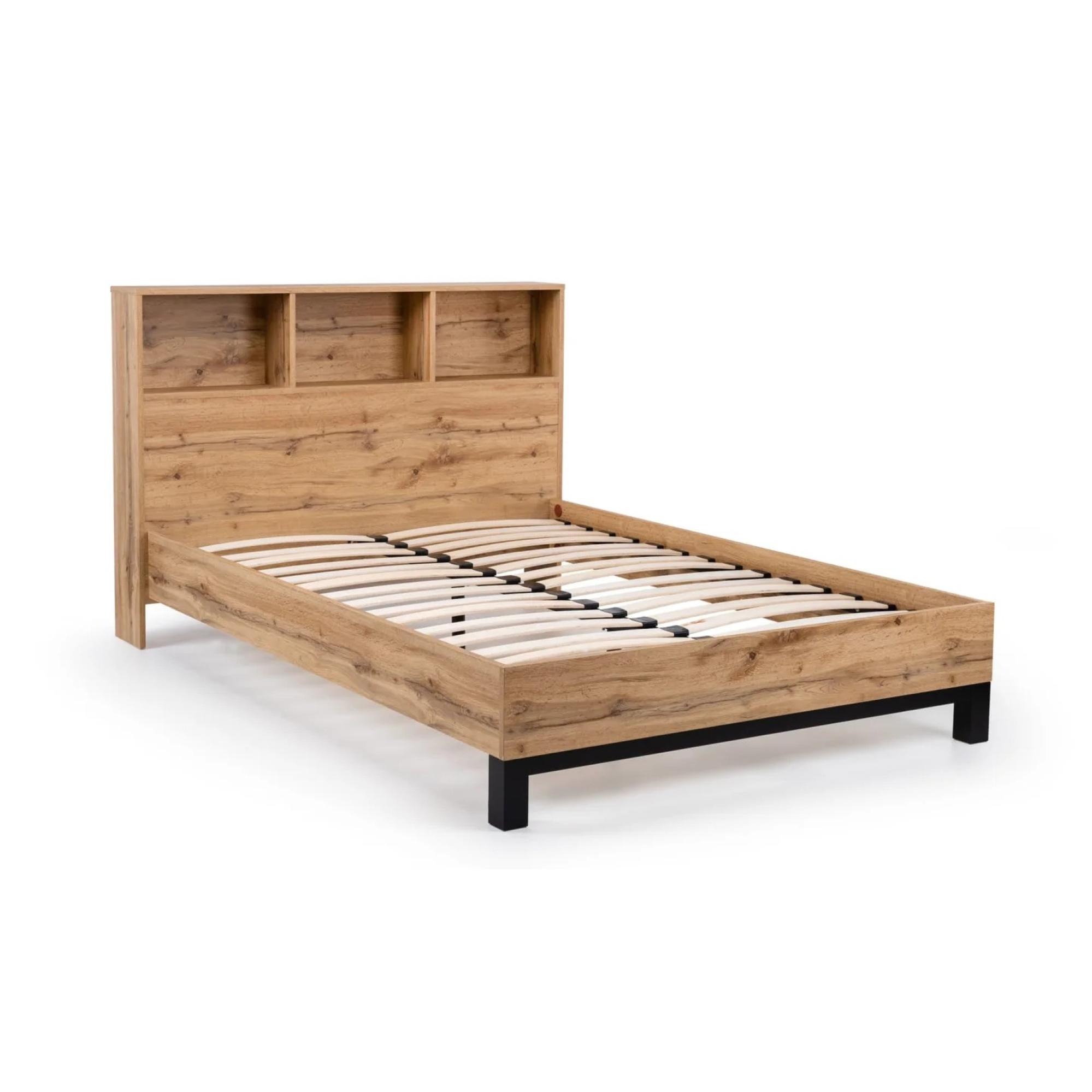 Bali Oak Bookcase Bed - Sizes Available