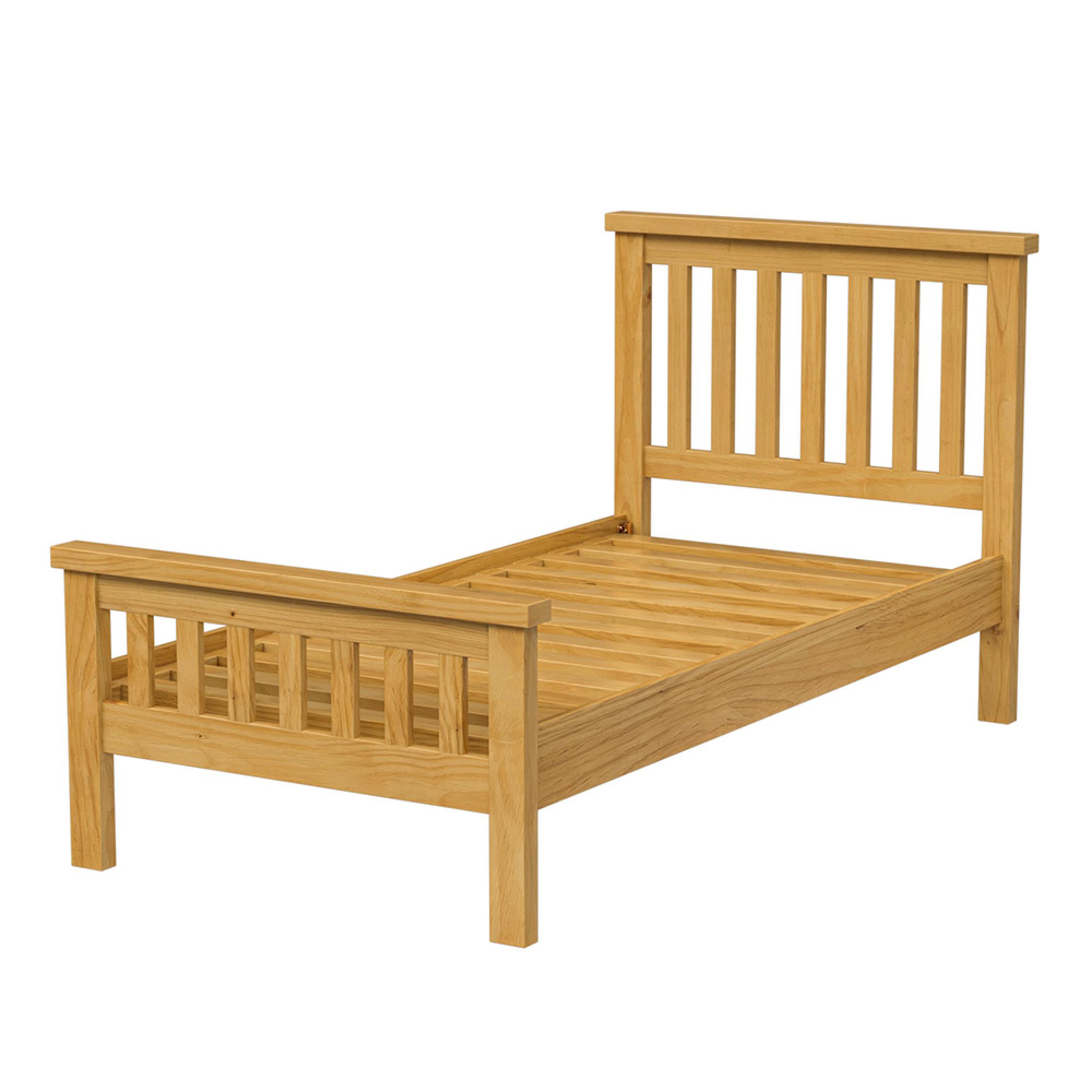 Churchill Waxed Pine Slatted Bed - Sizes Available