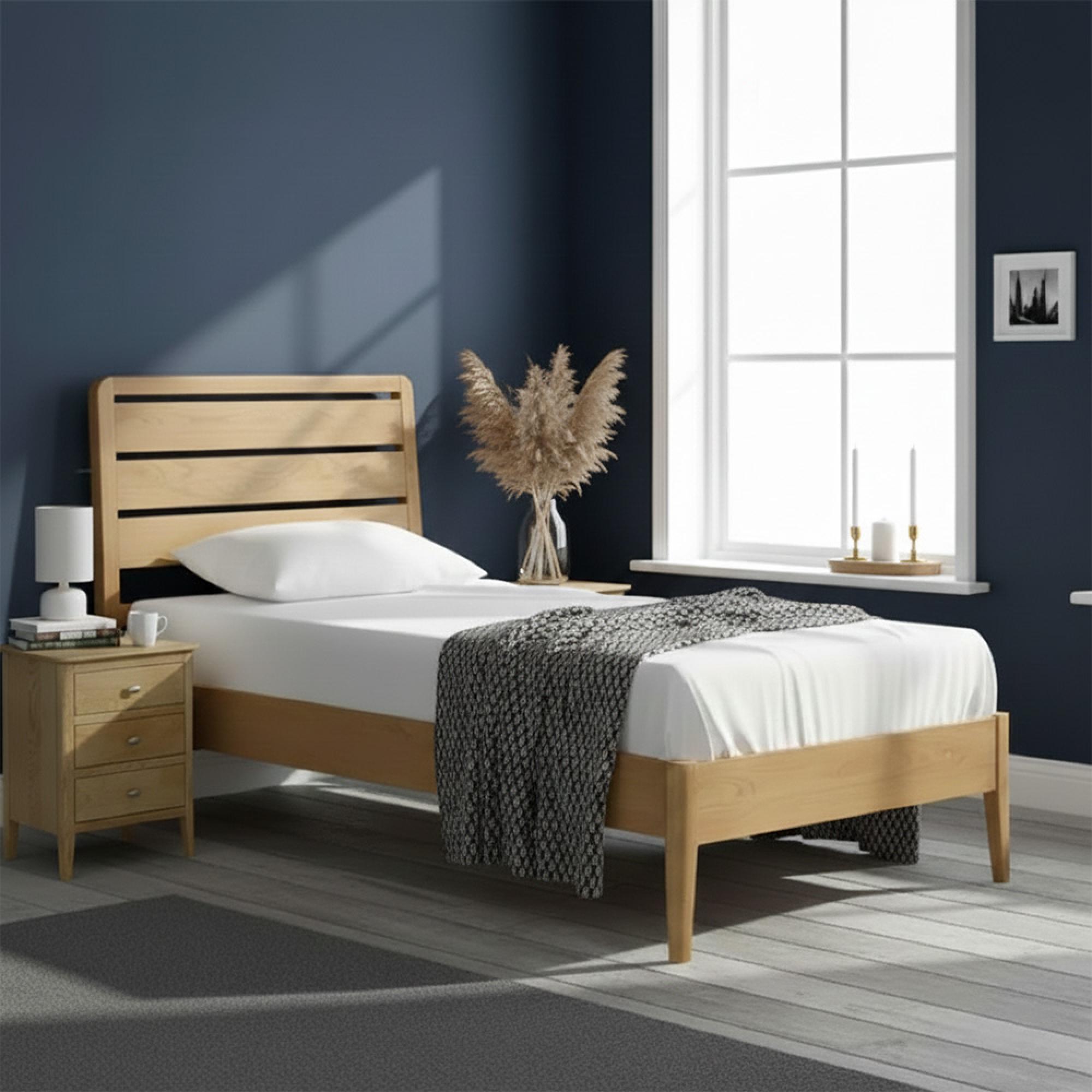 Bath Oak Bed - 3ft Single