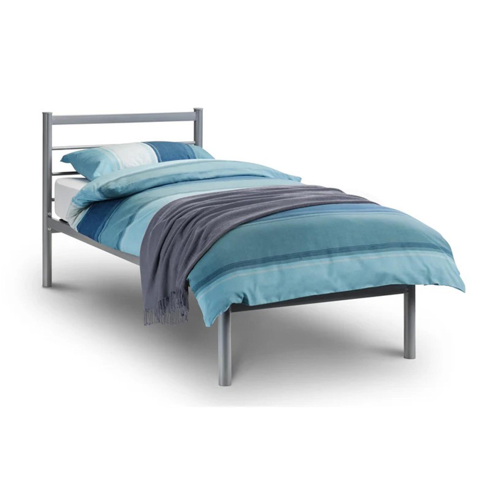 Alpen Metal Bed - 4ft 6in Double - Grey