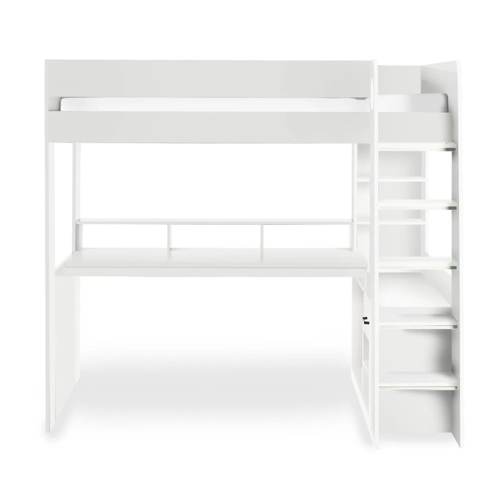 Blaze Gaming Highsleeper Bed - White