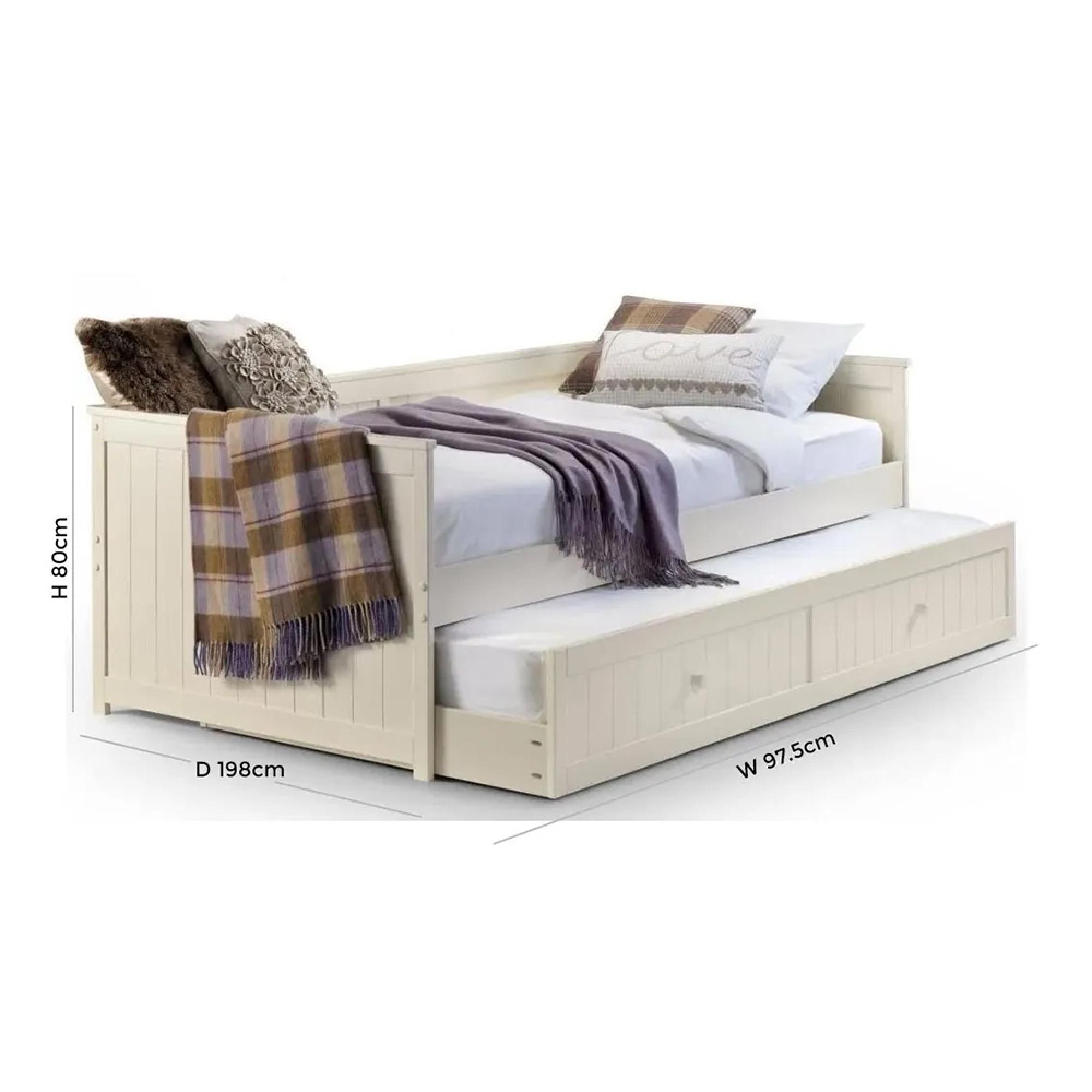 Jessica Daybed with Underbed Trundle - White
