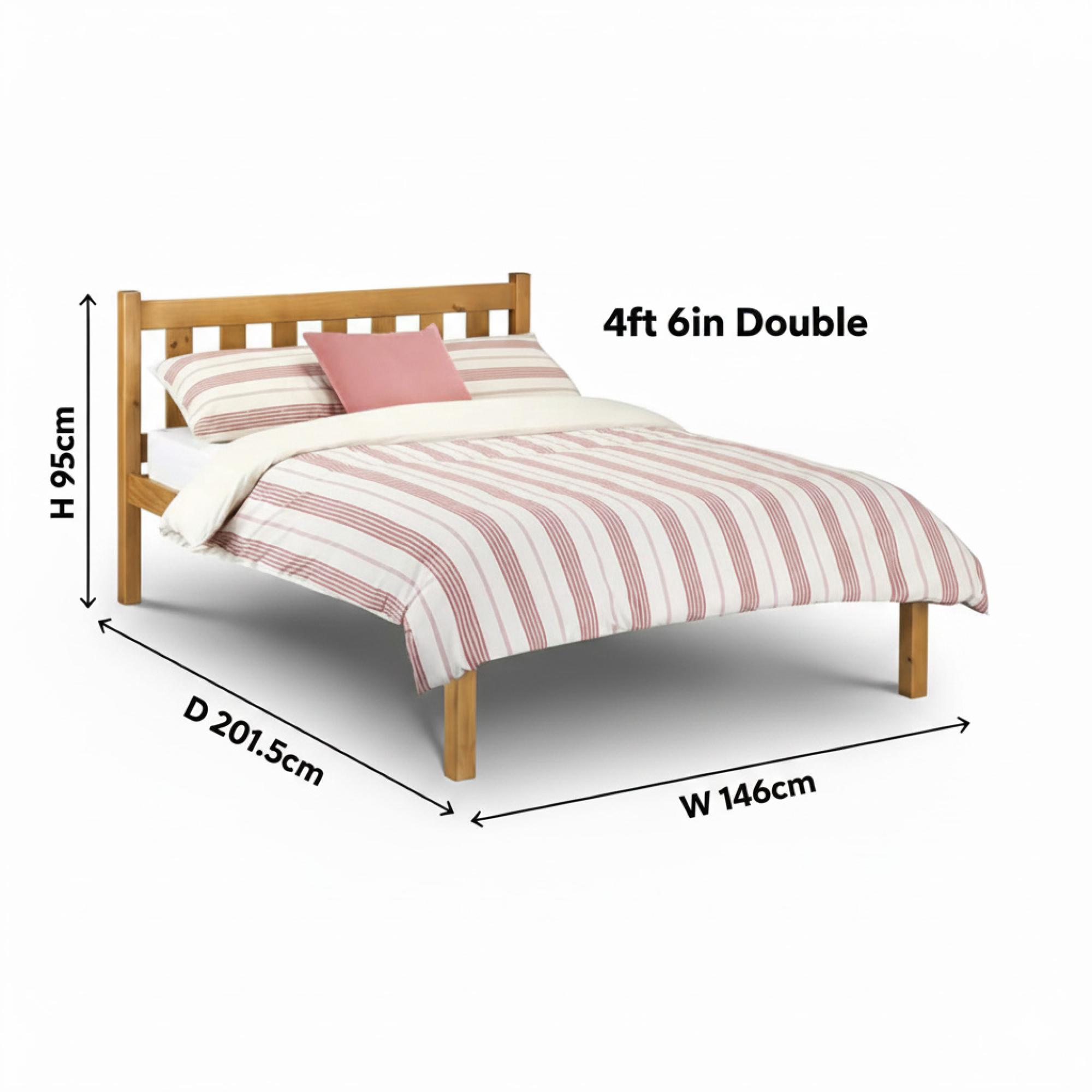 Poppy Slatted Bed - Pine - Sizes Available