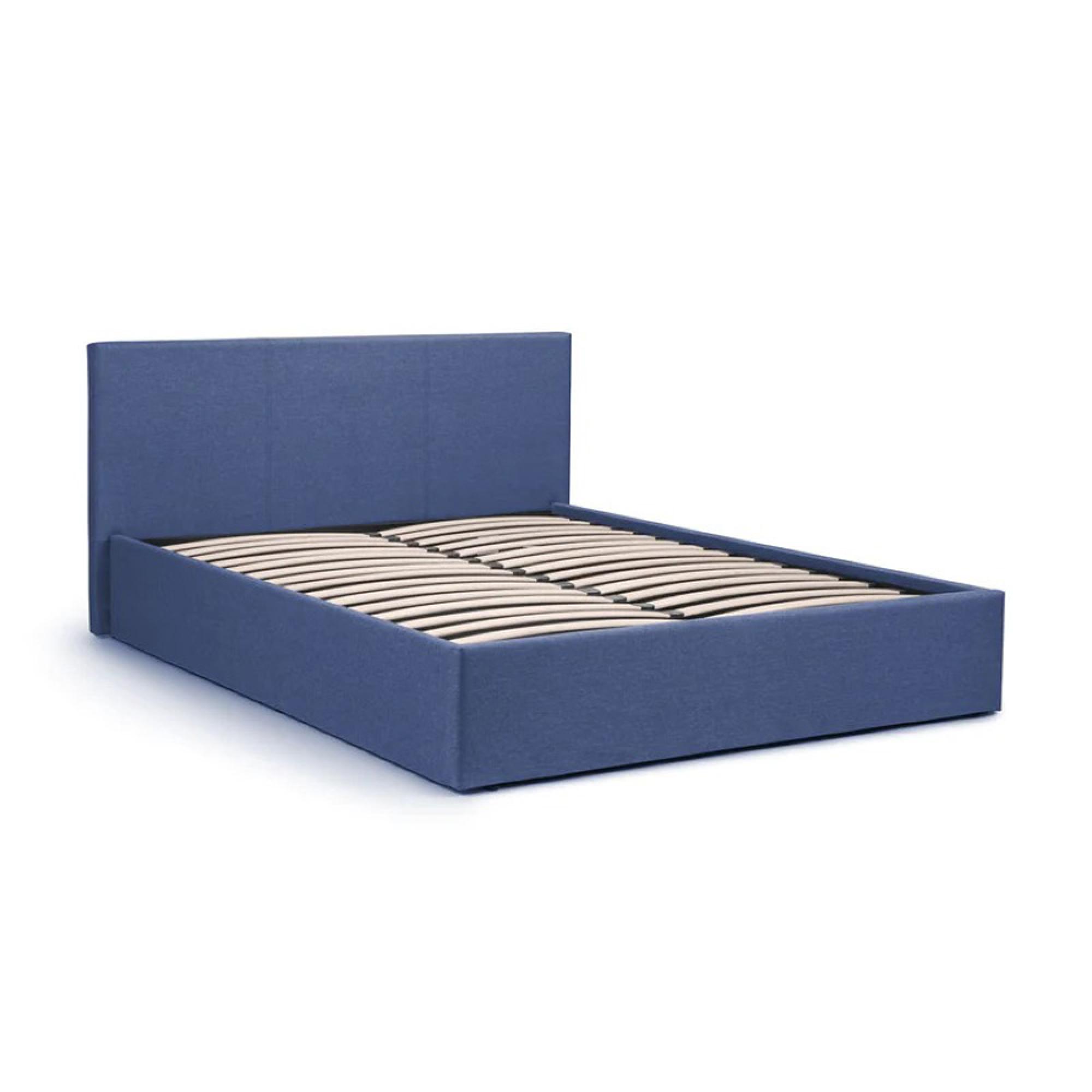 Rialto Ottoman Storage Bed - Blue Fabric - Sizes Available
