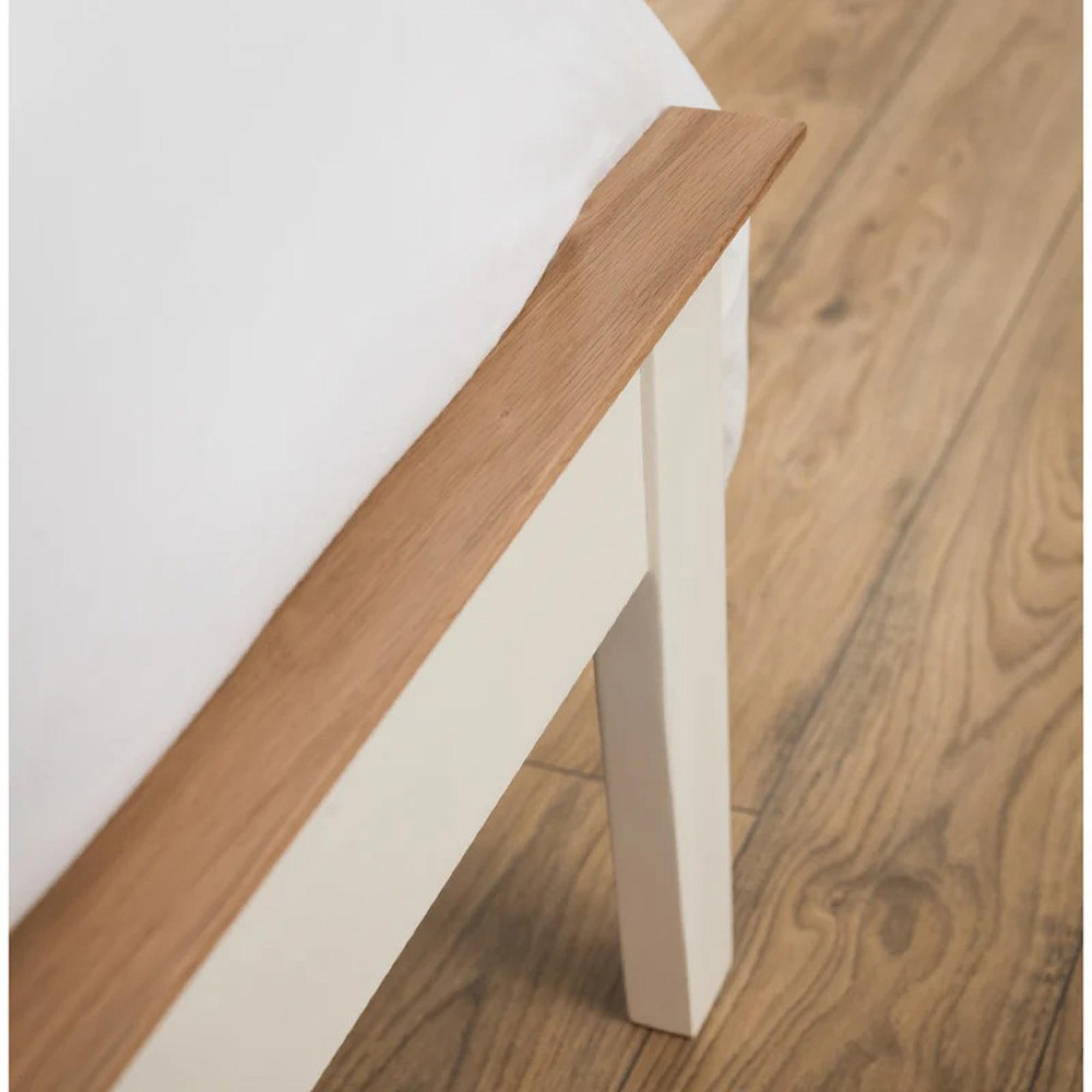 Salerno Slatted Bed - Ivory - Sizes Available