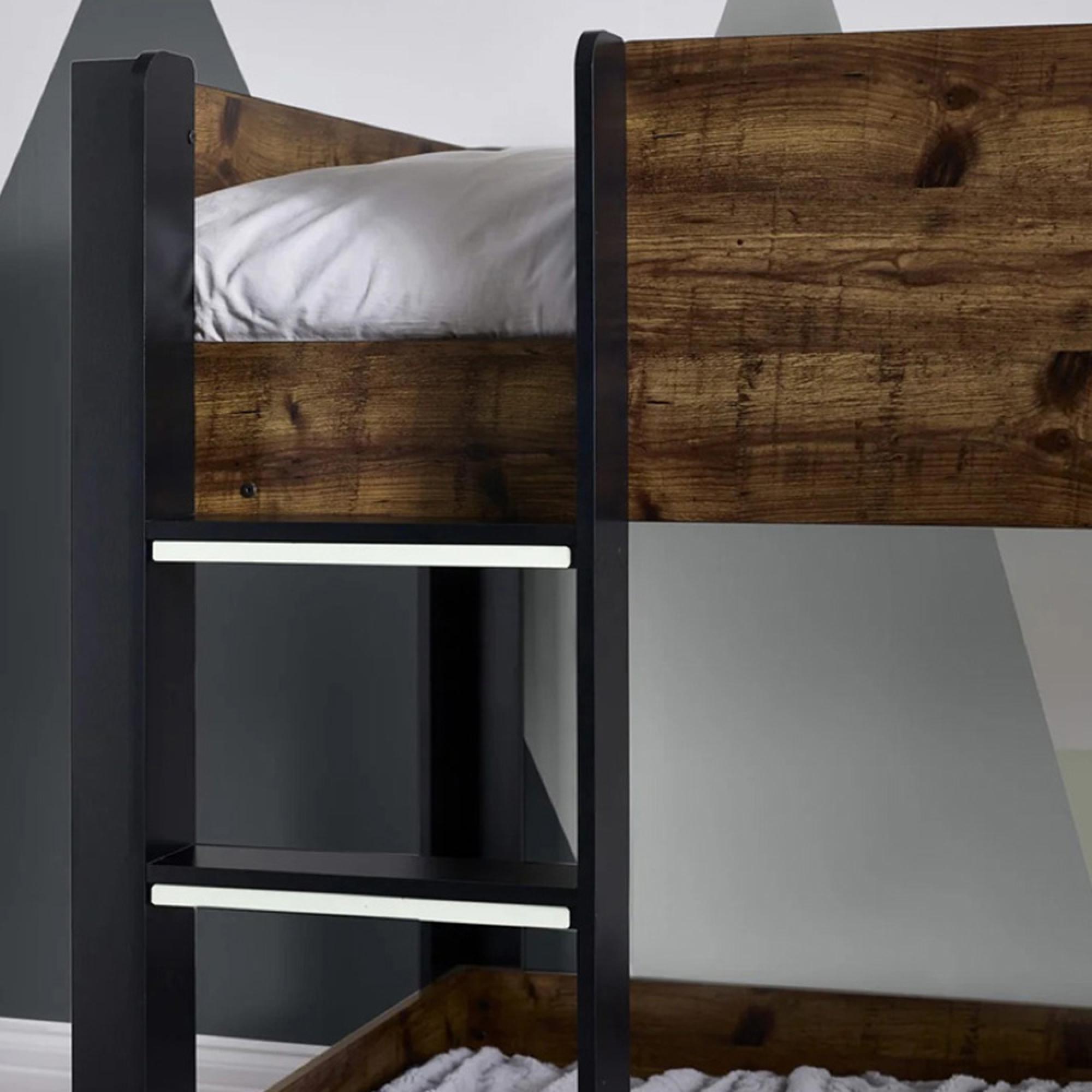 Solomon Bunk Bed - Rustic