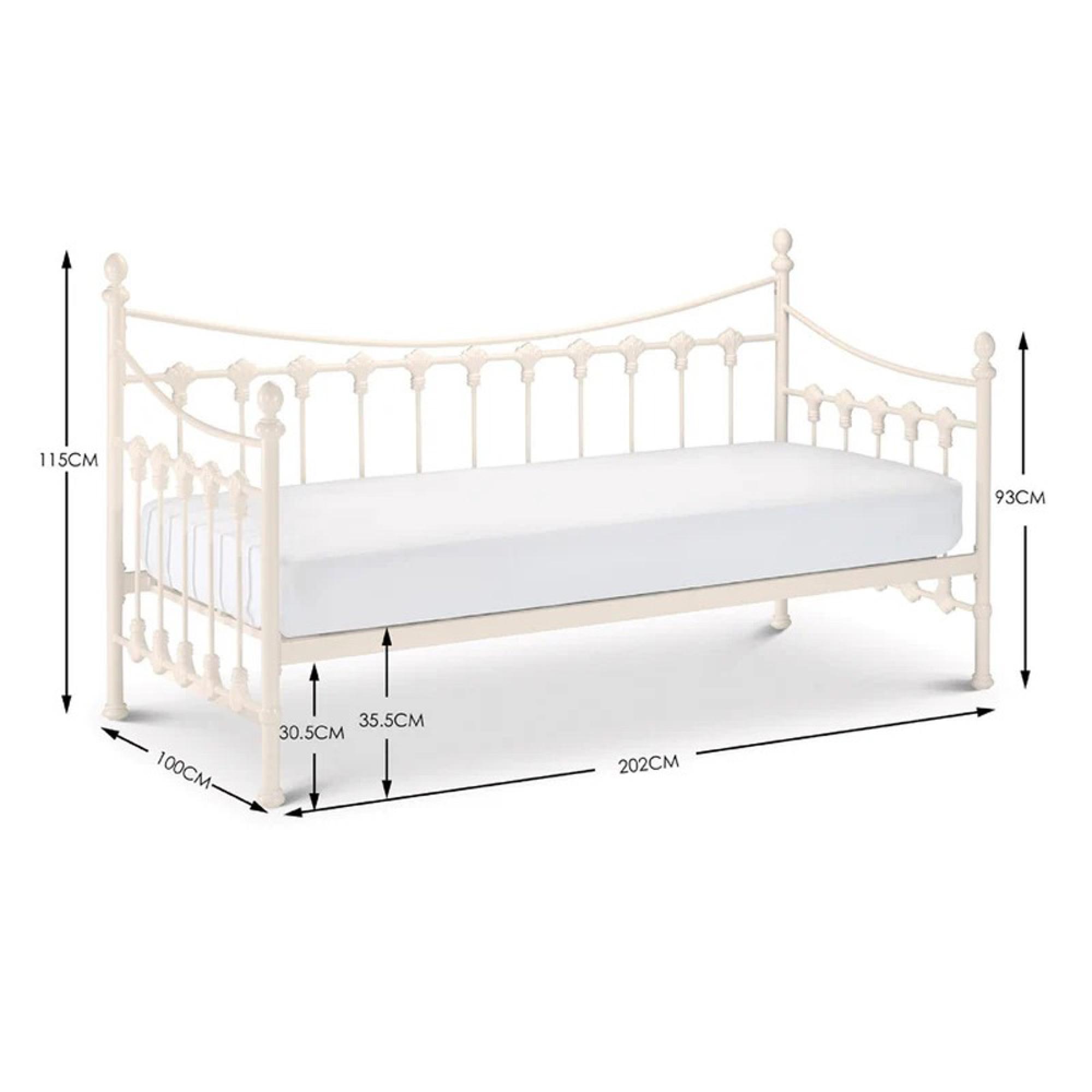 Versailles Metal Frame Daybed - White