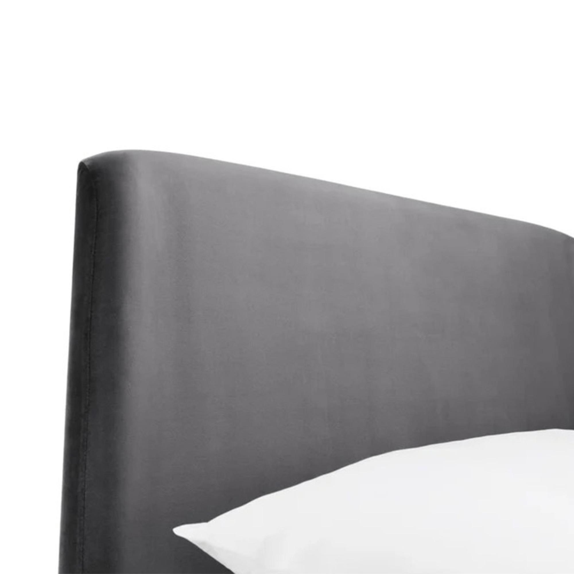 Frida Bed - Grey Fabric - Sizes Available