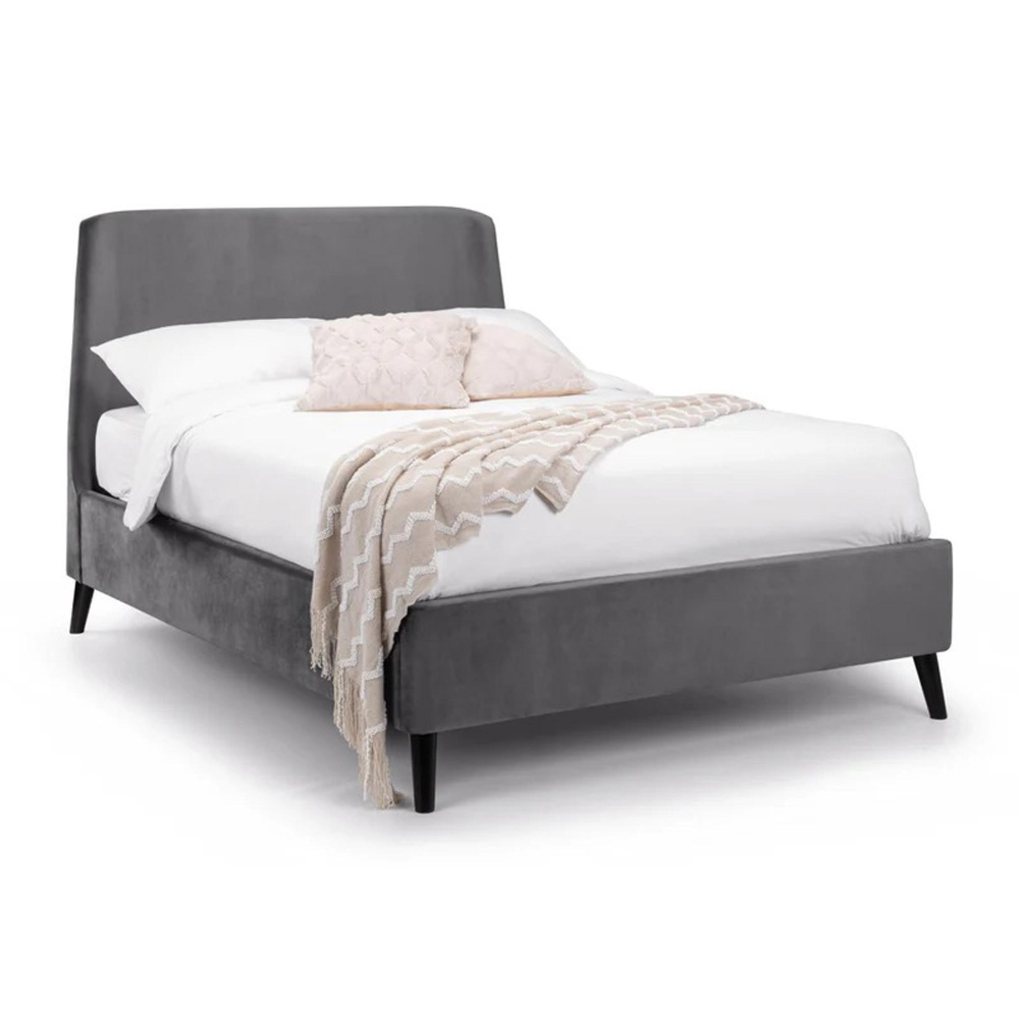 Frida Bed - Grey Fabric - Sizes Available