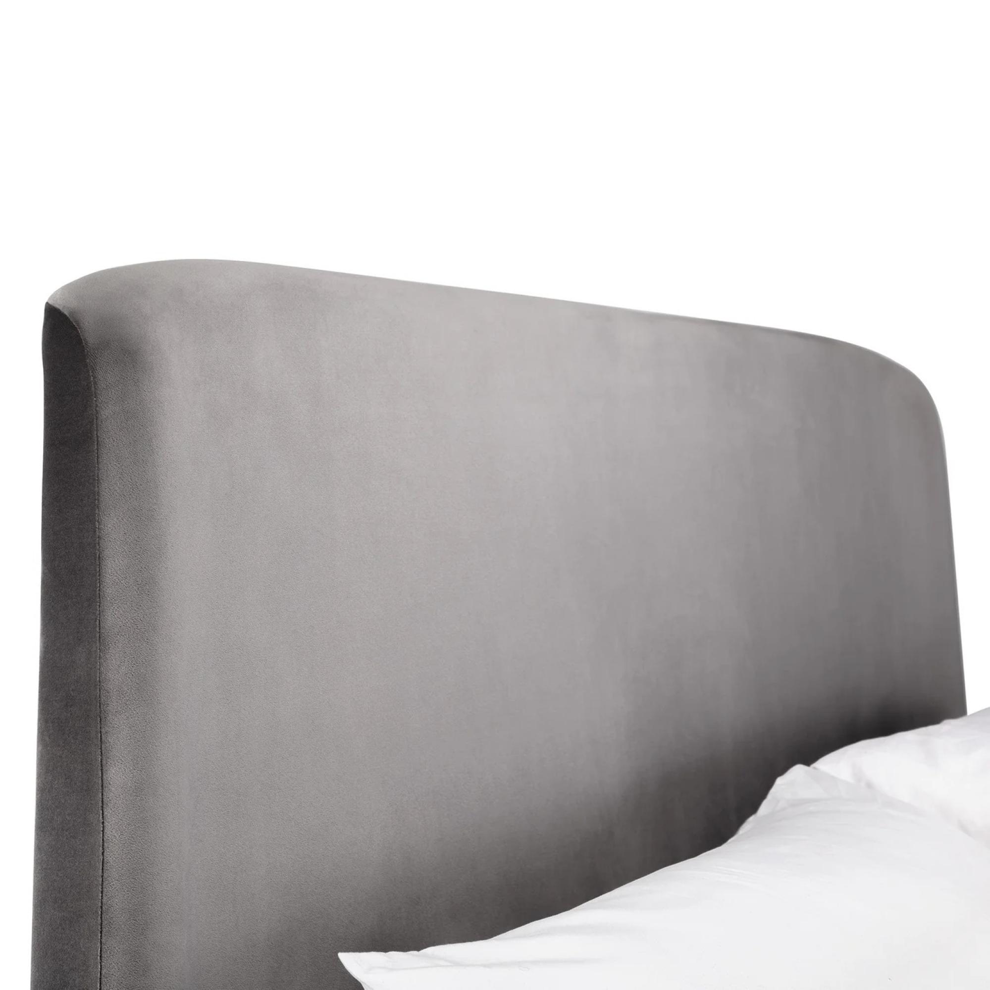 Frida Ottoman Storage Bed - Grey Fabric - Sizes Available