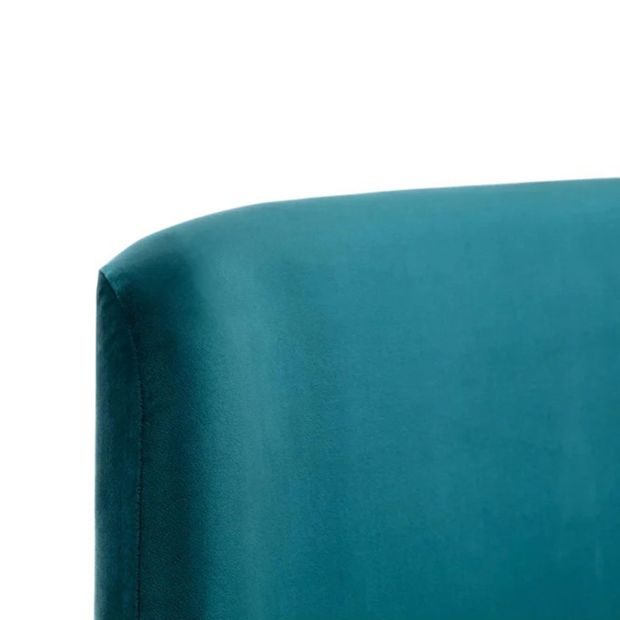 Frida Bed - Teal Fabric - 4ft 6in Double