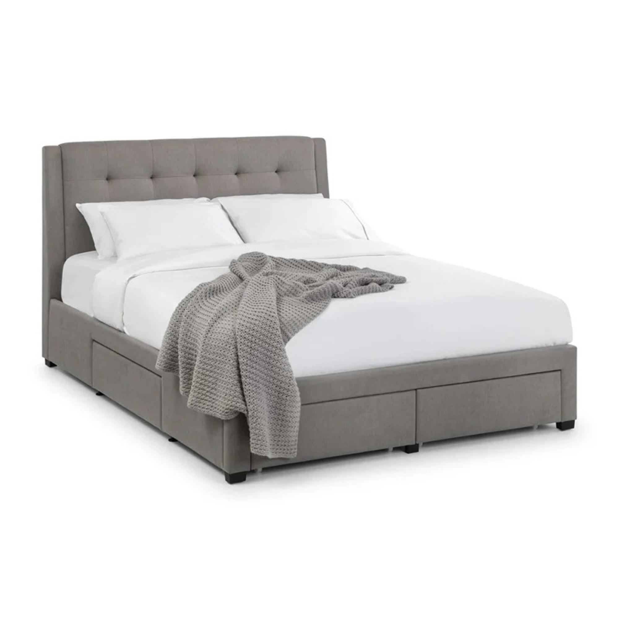 Fullerton Storage Bed - Grey Fabric - Sizes Available