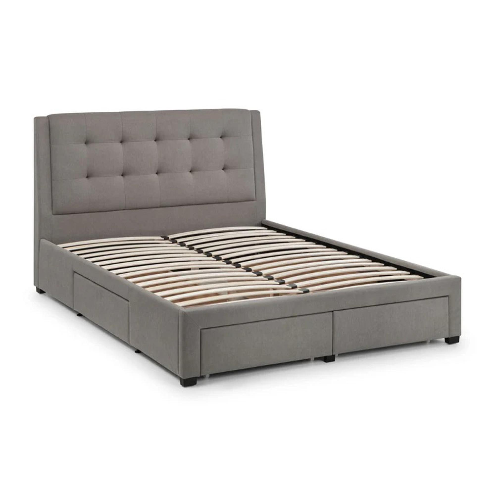 Fullerton Storage Bed - Grey Fabric - Sizes Available