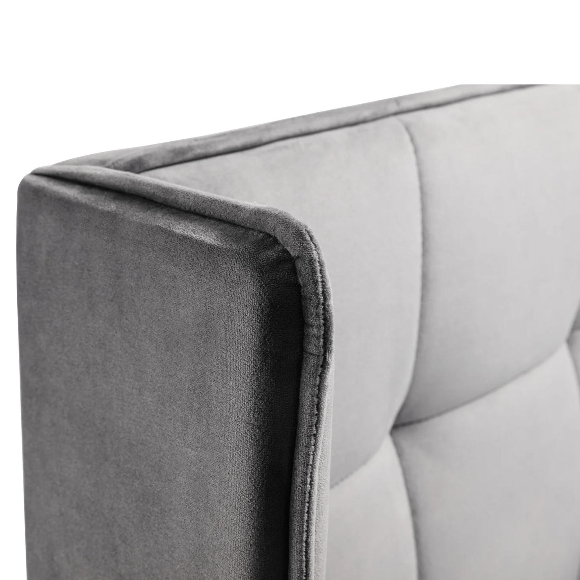 Gatsby Bed - Light Grey Fabric - Sizes Available