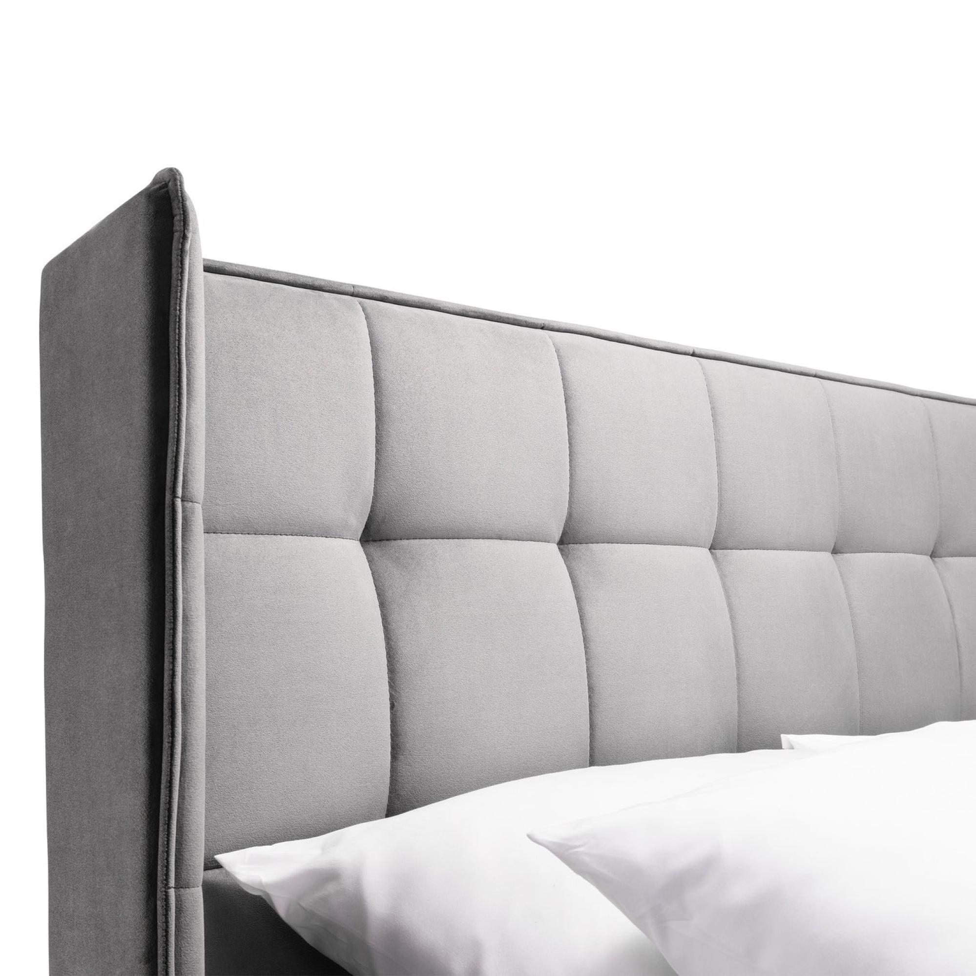 Gatsby Bed - Light Grey Fabric - Sizes Available
