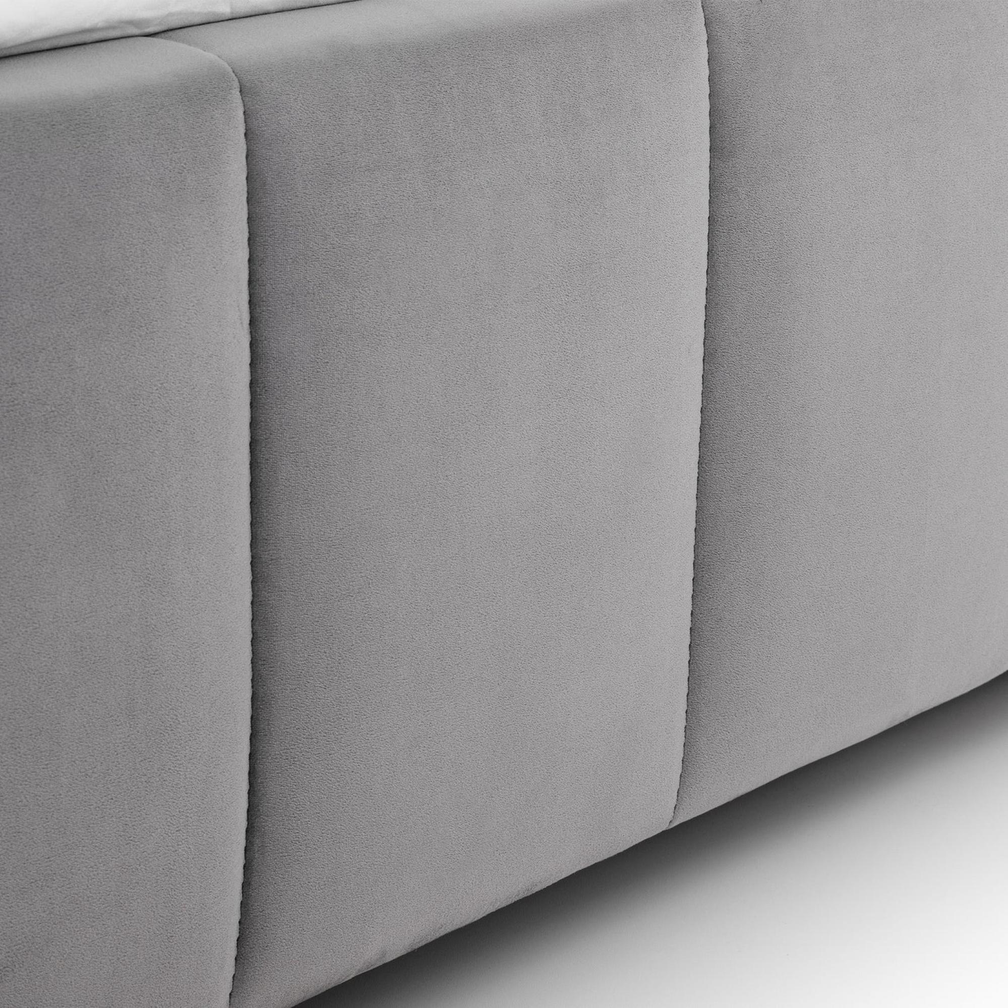 Gatsby Bed - Light Grey Fabric - Sizes Available
