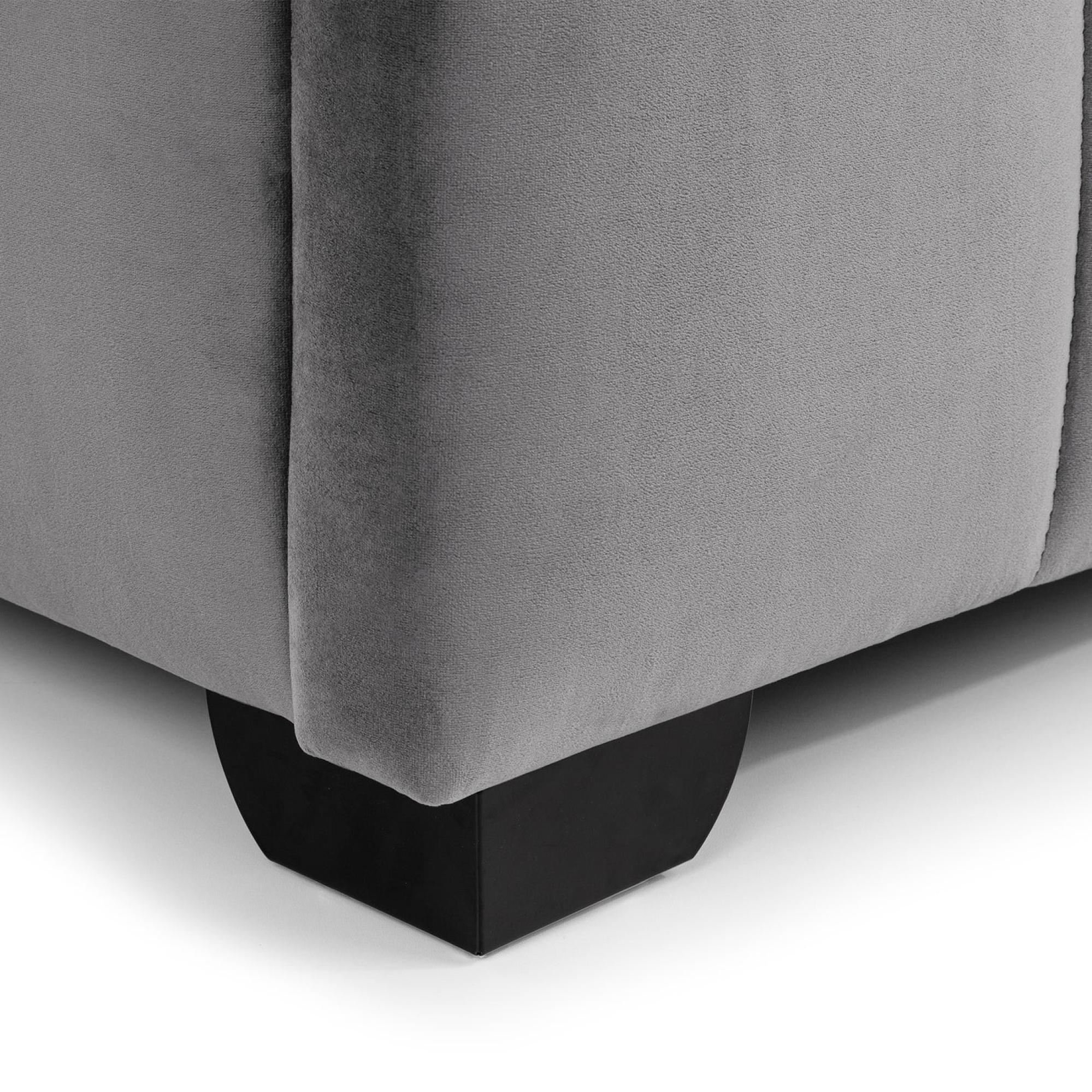 Gatsby Bed - Light Grey Fabric - Sizes Available