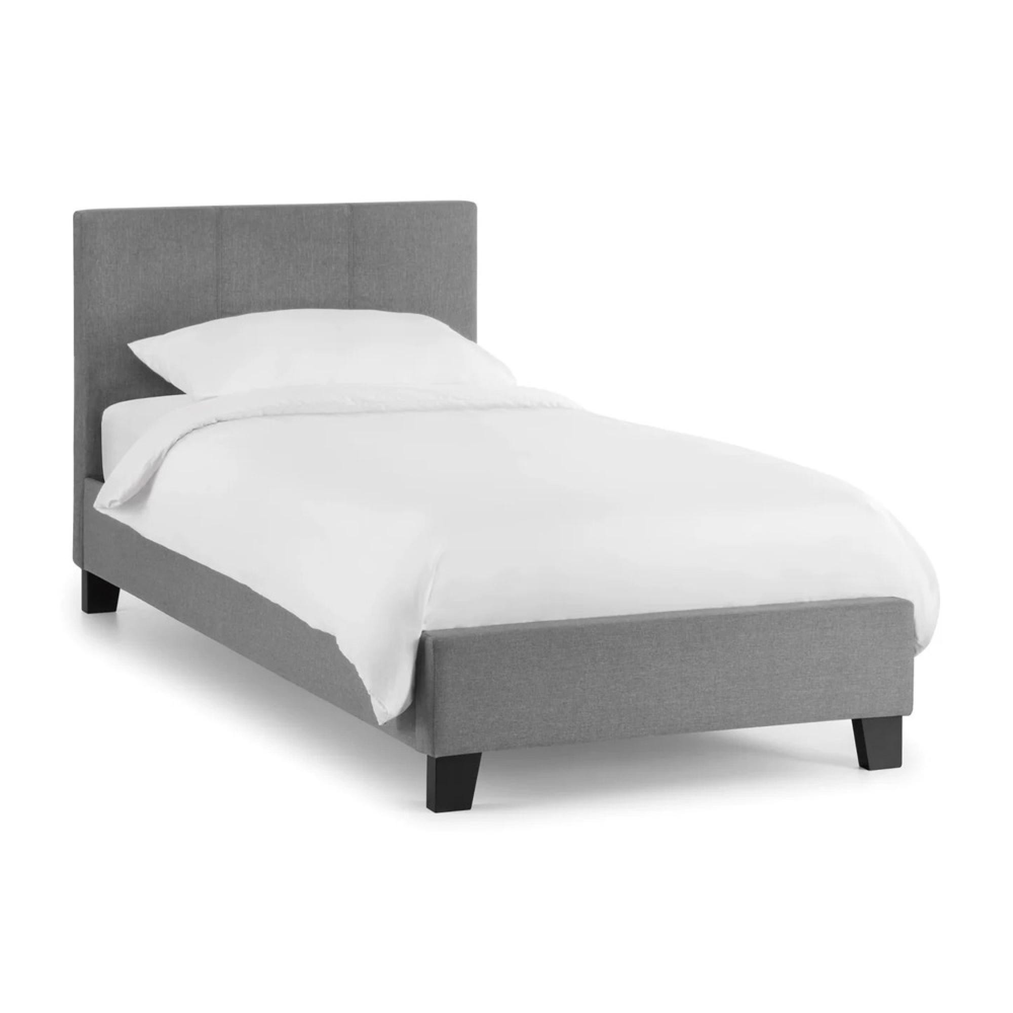 Rialto Bed - Grey Fabric - Sizes Available