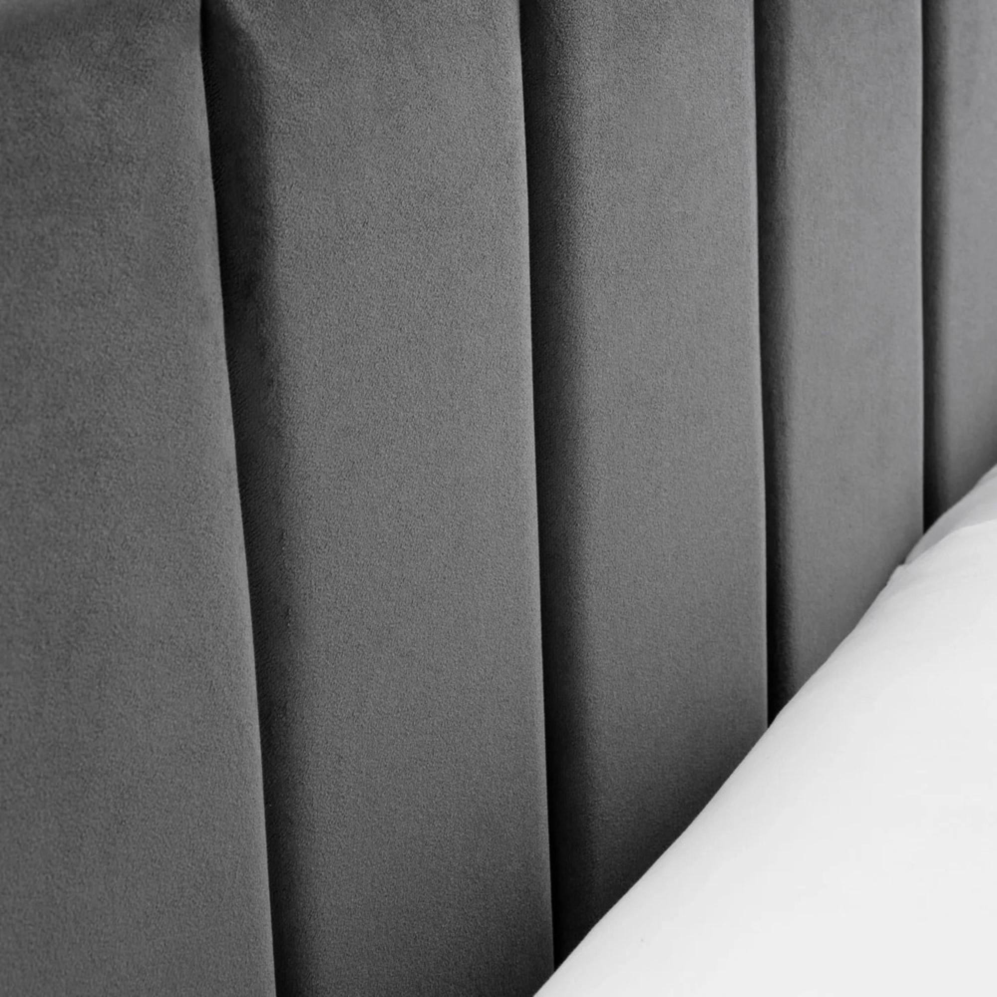 Rosa Bed - Grey Fabric - Sizes Available