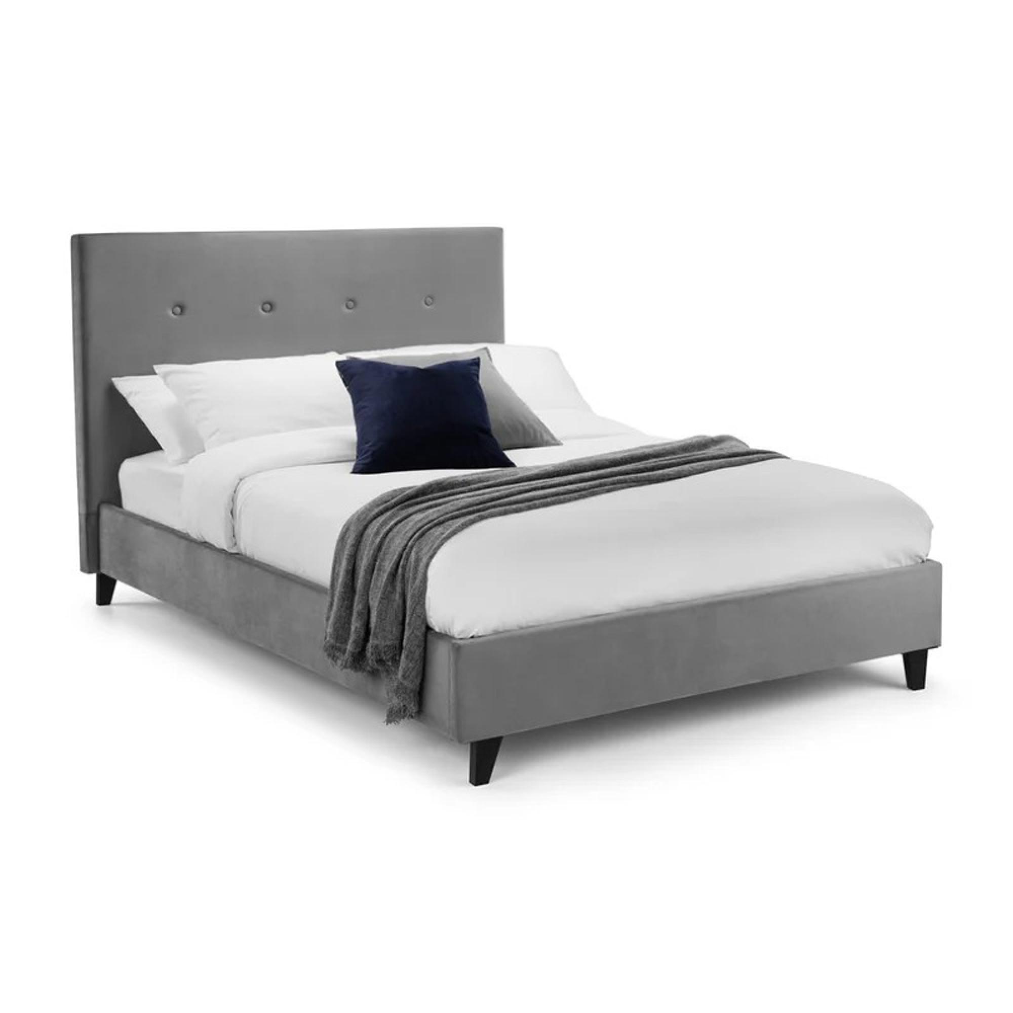 Shoreditch Bed - Grey Fabric - Sizes Available