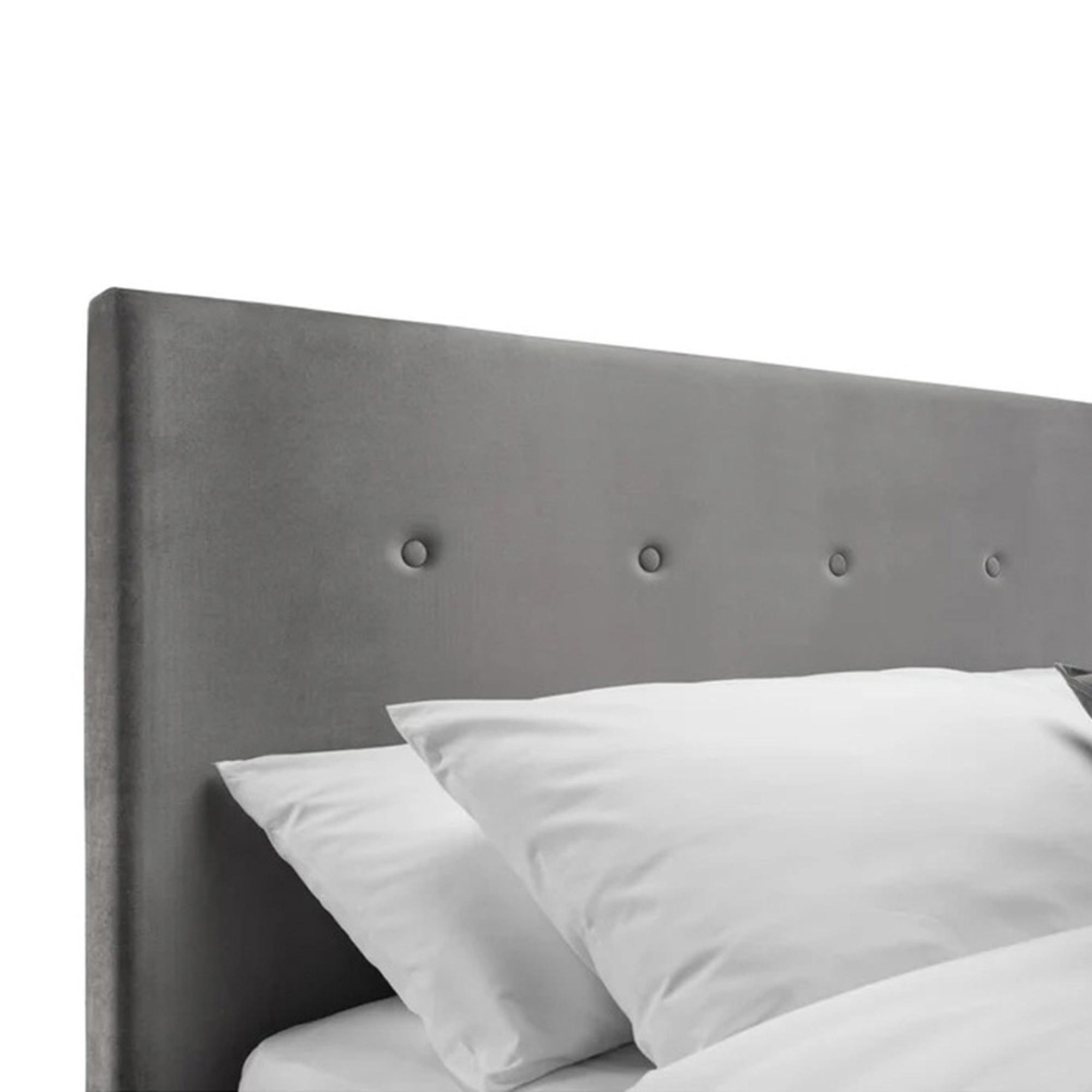Shoreditch Ottoman Storage Bed - Grey Fabric - Sizes Available